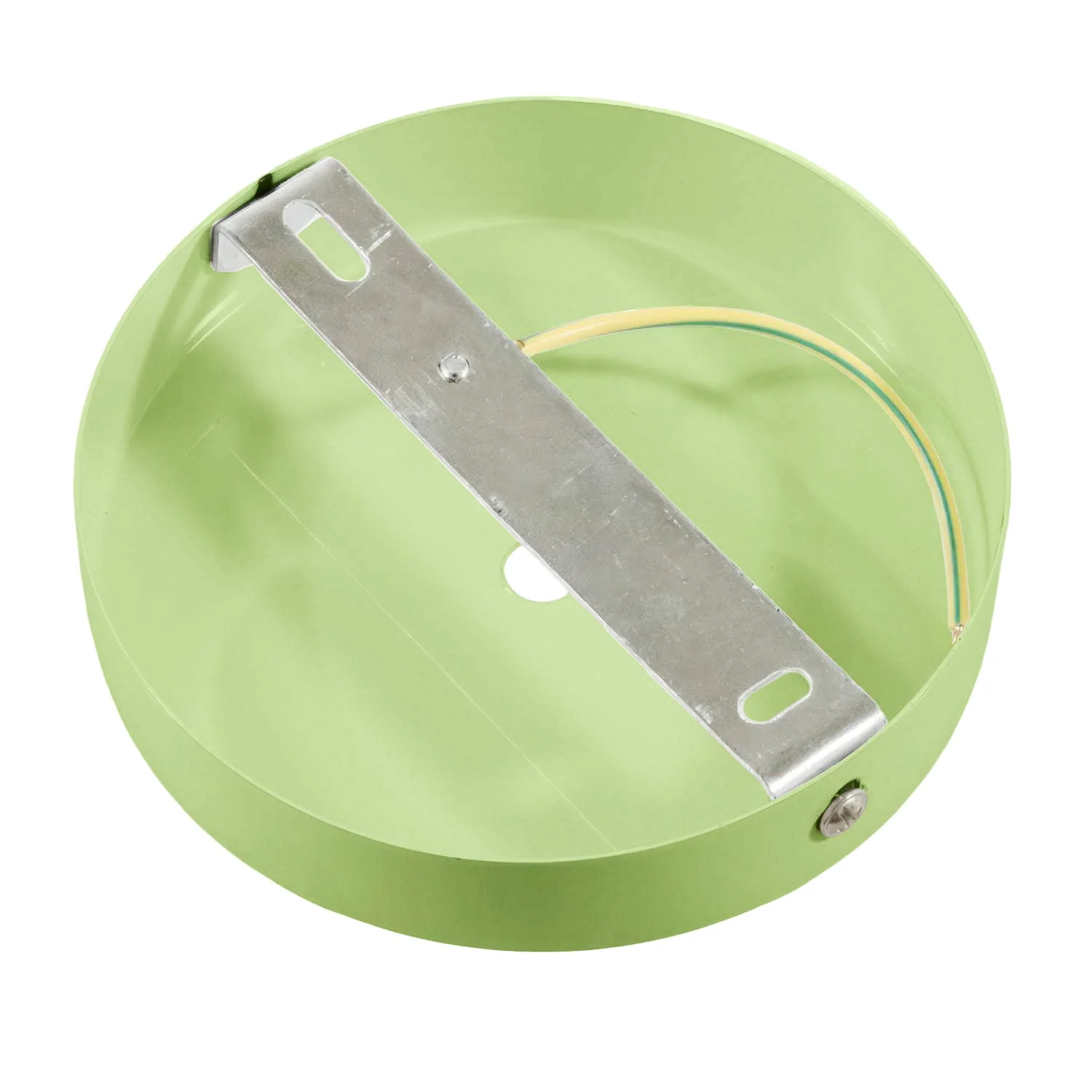 Cylindrical metal ceiling rose kit – Lawn green - Image 4
