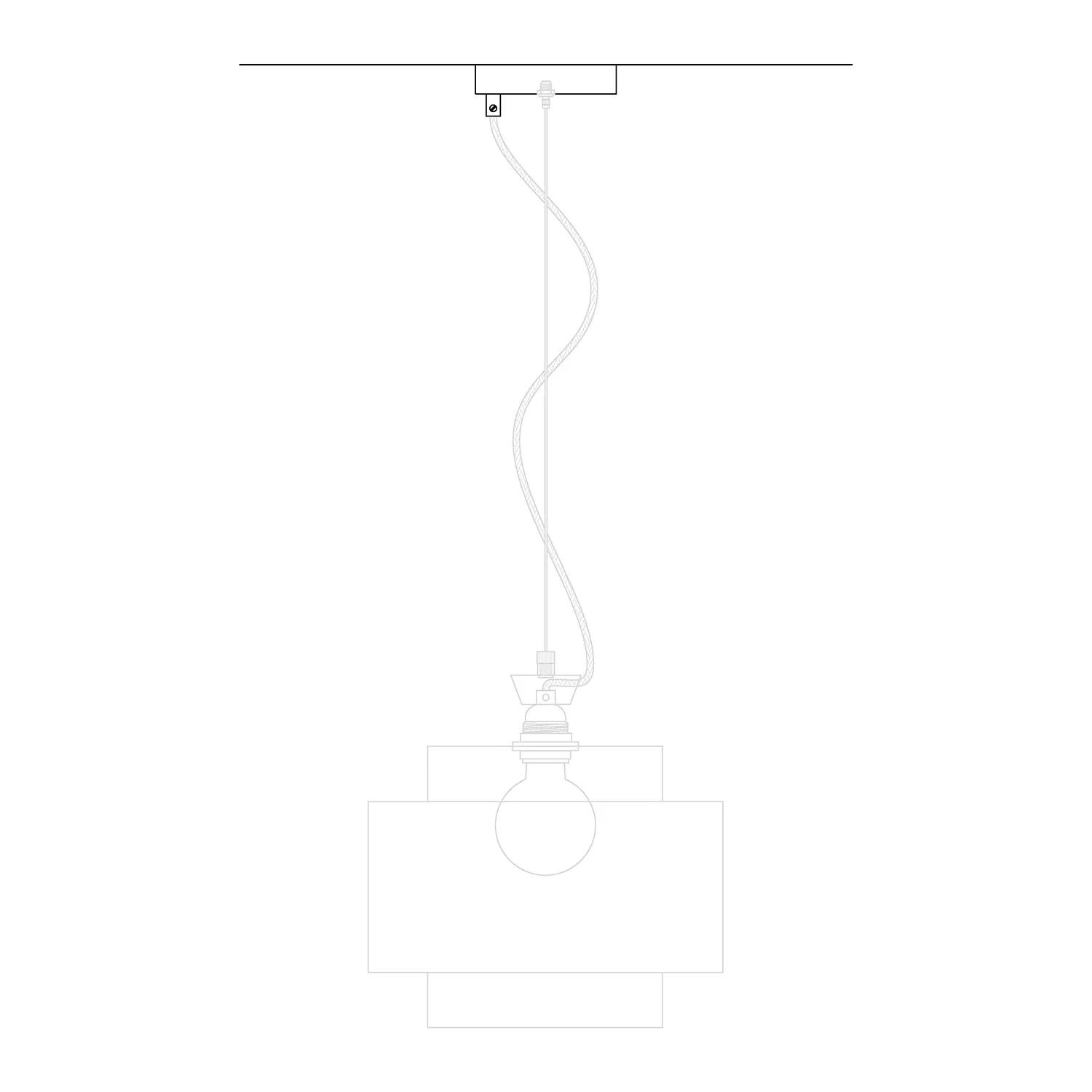 Cylindrical metal Ceiling canopy kit Γ 120 mm with 2 central and offset holes β Matt Black - Image 4