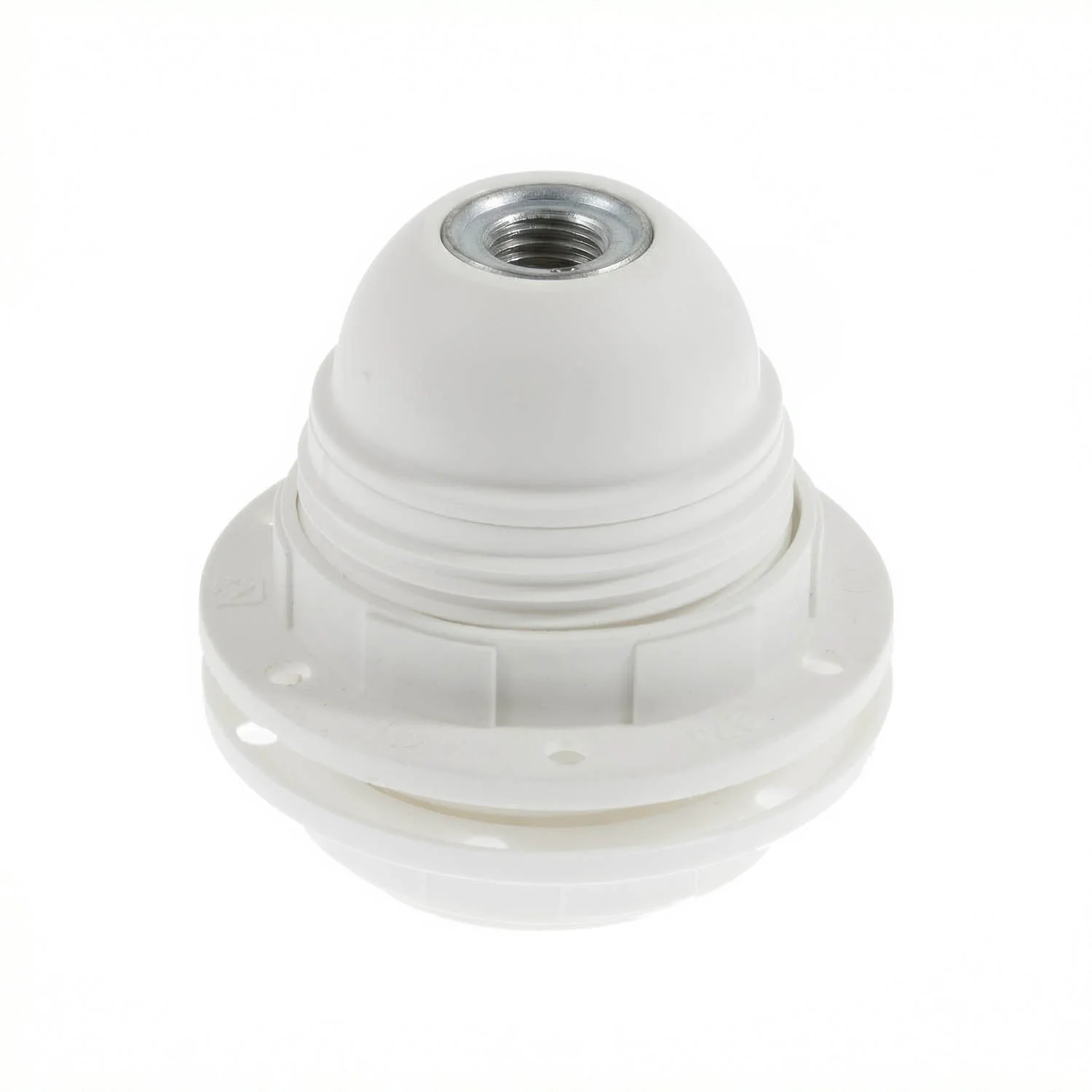 Double Ferrule Thermoplastic E26 Light Bulb Socket Kit - White - Image 3