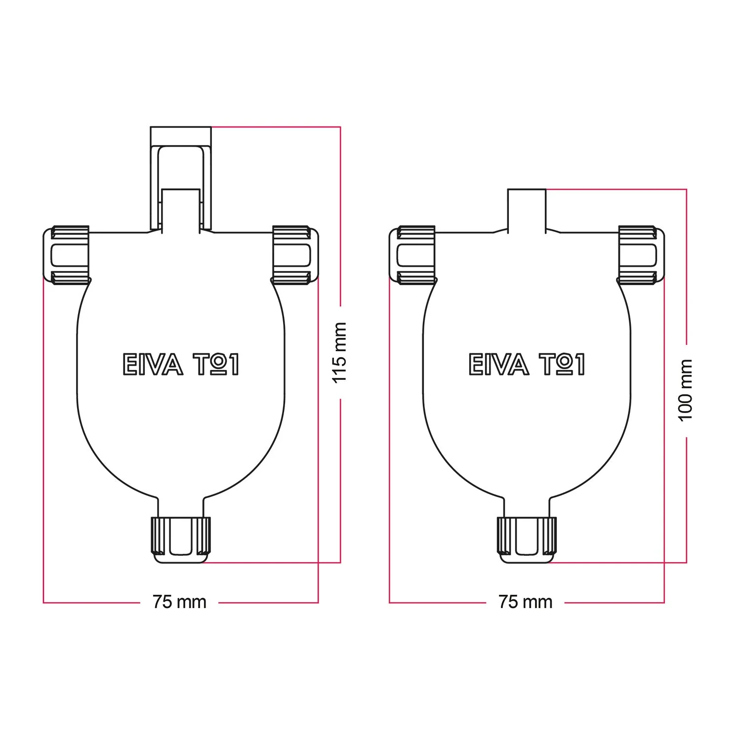 EIVA-3 3-way IP65 joint for outdoor use - Modulair system - Black - Image 7