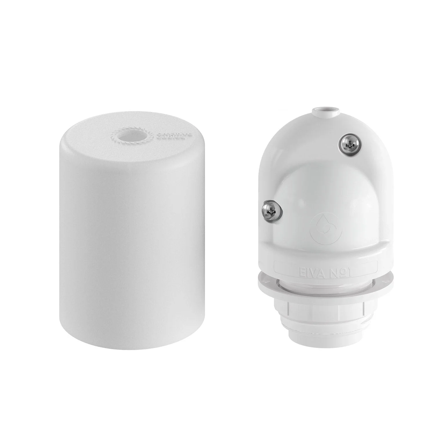 EIVA ELEGANT IP65 Outdoor Lamp holder Kit in Silicone for E27 Lampshade - Modulair System - White - Image 6