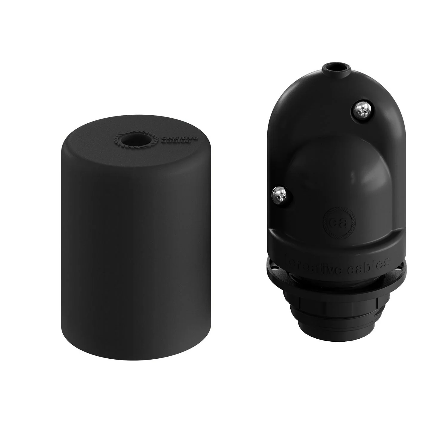 EIVA ELEGANT IP65 Outdoor Lamp holder Kit in Silicone for Lampshade E27 - Modulair System - Black - Image 6