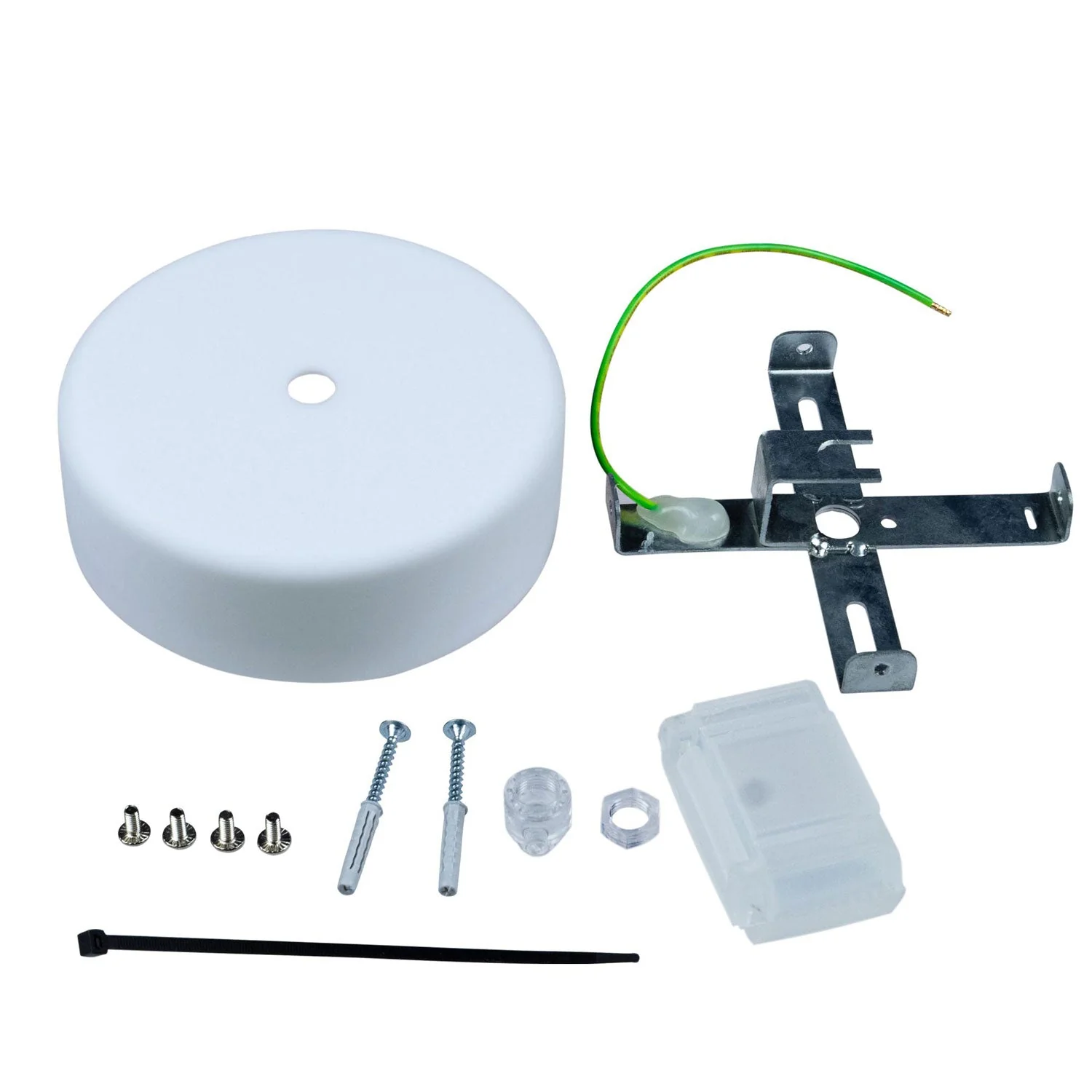 EIVA Silicone Soft Touch Ceiling Rose Kit for Outdoor IP65 - Modulair System - White - Image 3