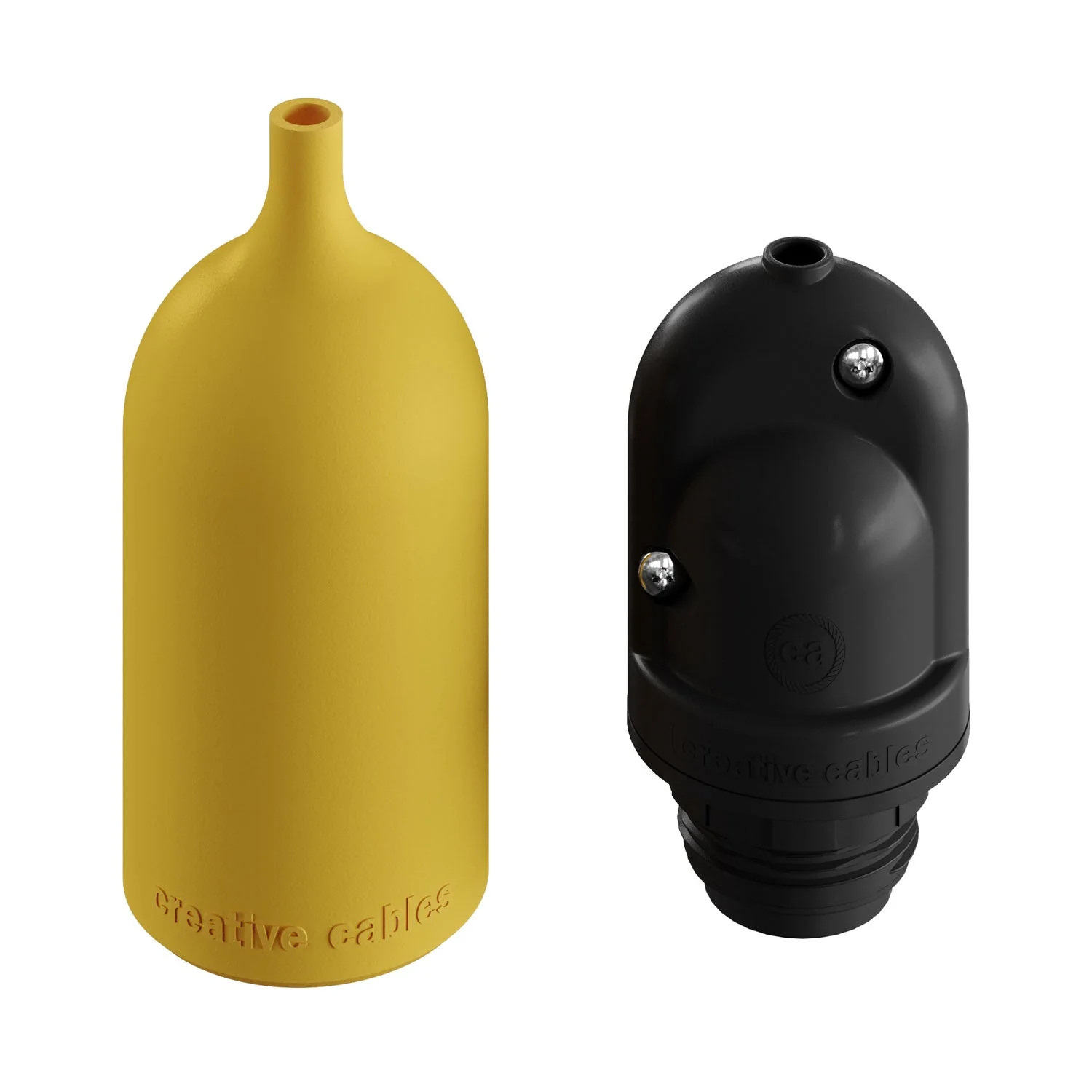 EIVA PASTEL, E26 silicone socket kit - suitable for wet locations - Mustard yellow - Image 4