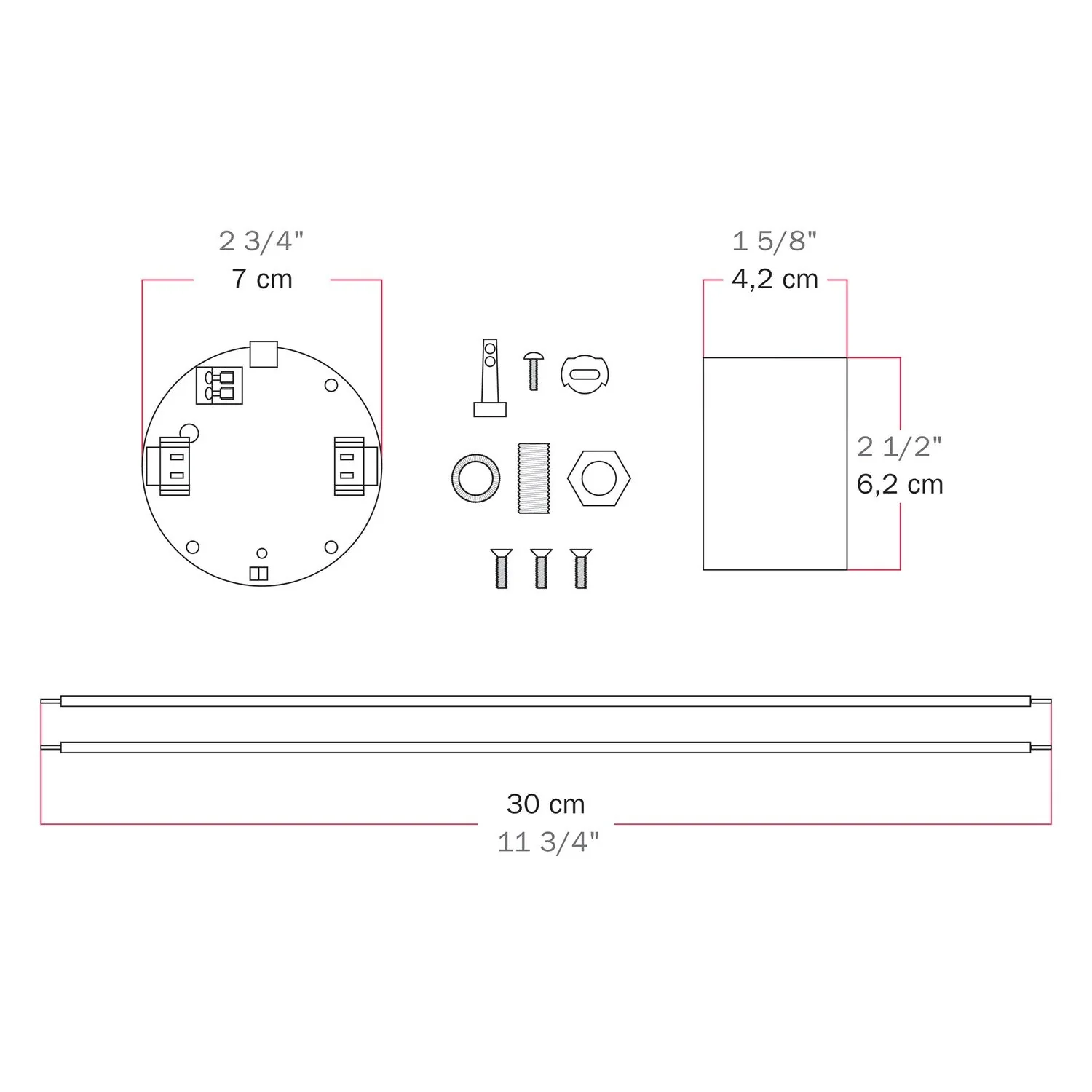 Electronic kit for 5V USB-C battery-powered lamps with E27 socket - Satin bronze - Image 6