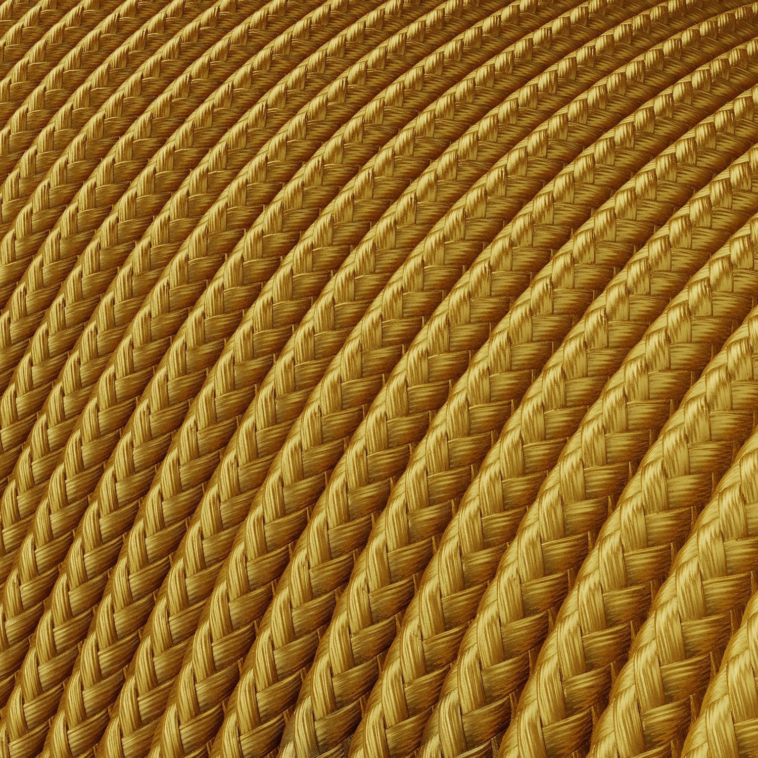Extra-low-voltage power cable coated in silk-effect fabric Gold RM05 - Image 2