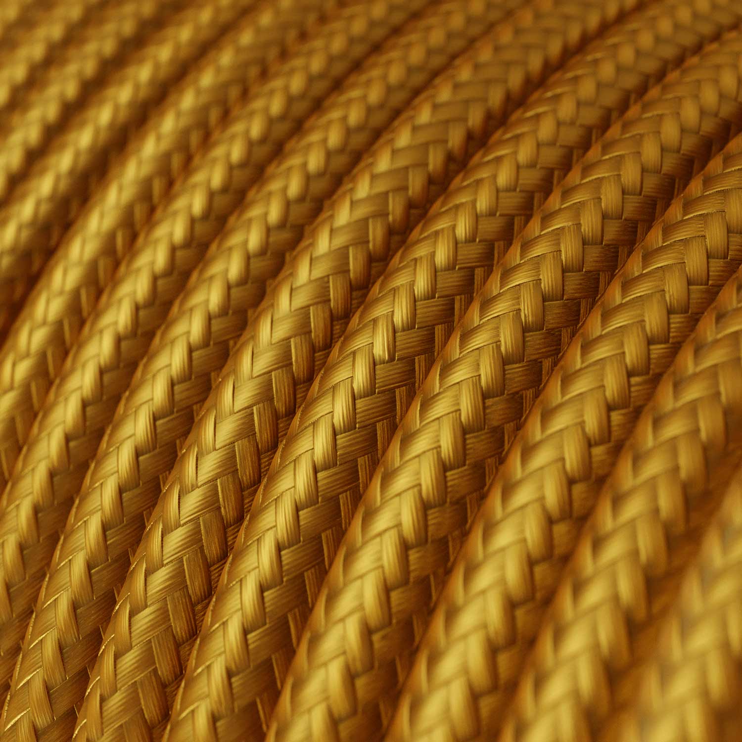 Shiny Gold fabric cable - The Original Creative-Cables - RM05 round 2x0.75mm / 3x0.75mm - Image 2