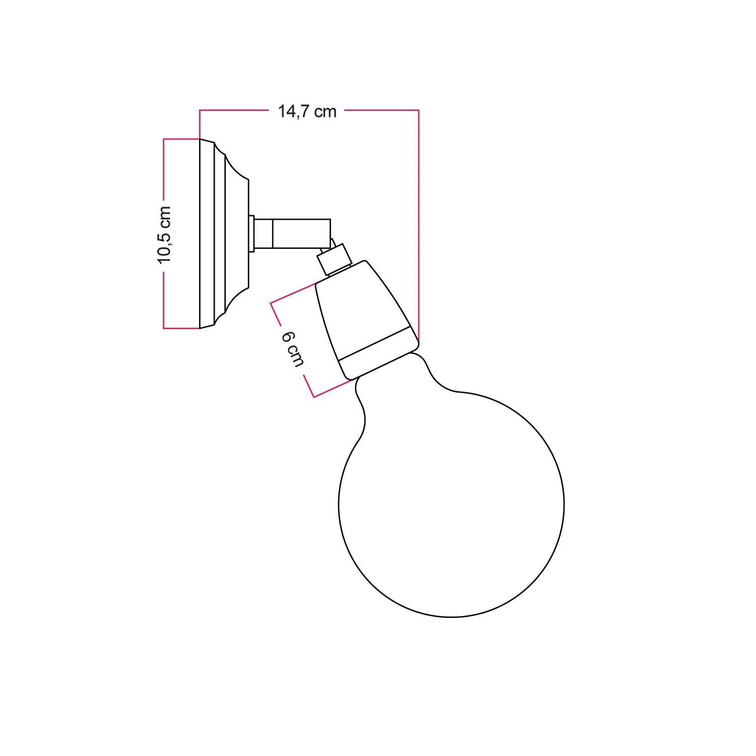 Fermaluce 90° Colour, the adjustable porcelain light point for wall or ceiling – Yellow - Image 5