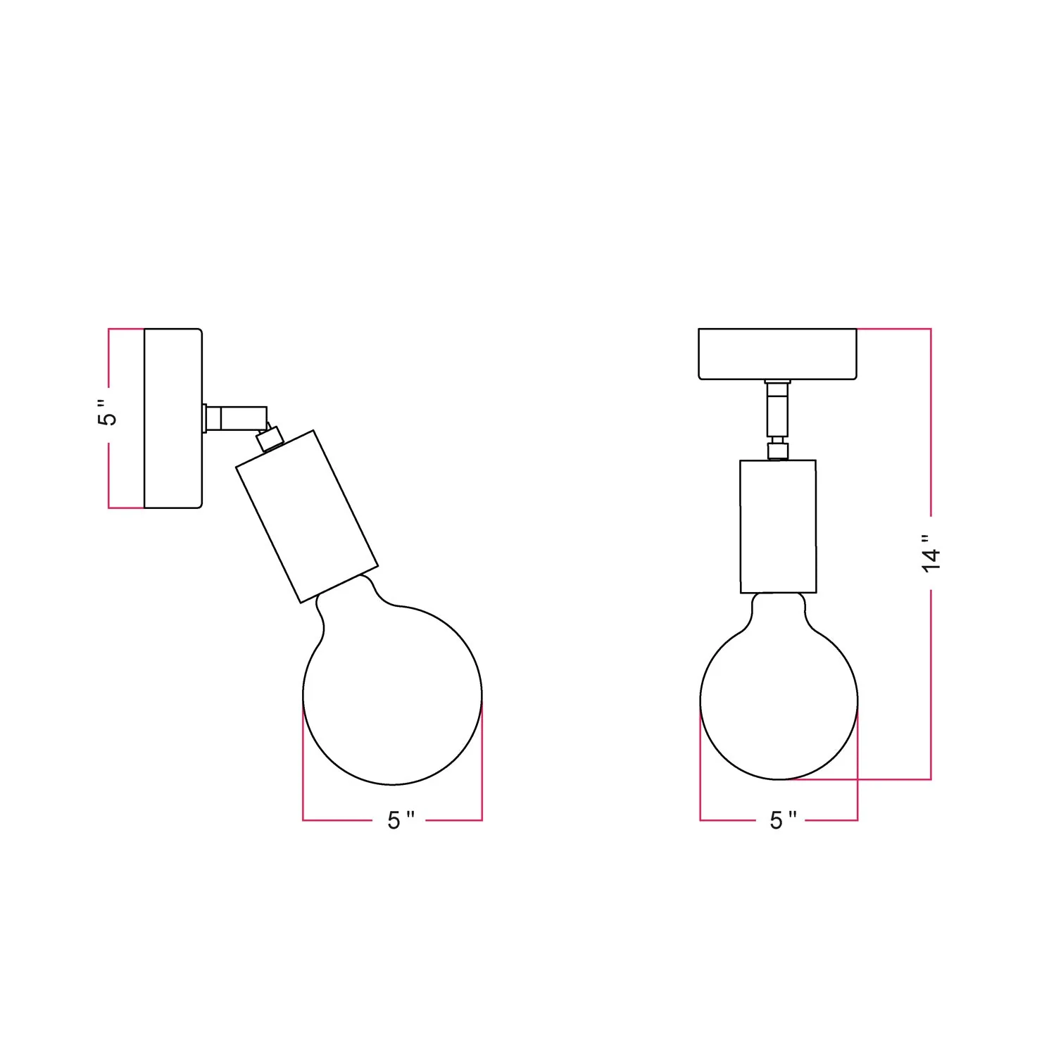 Fermaluce EIVA ELEGANT with L-shaped extension, canopy and socket for wet locations - Petrol - Image 3
