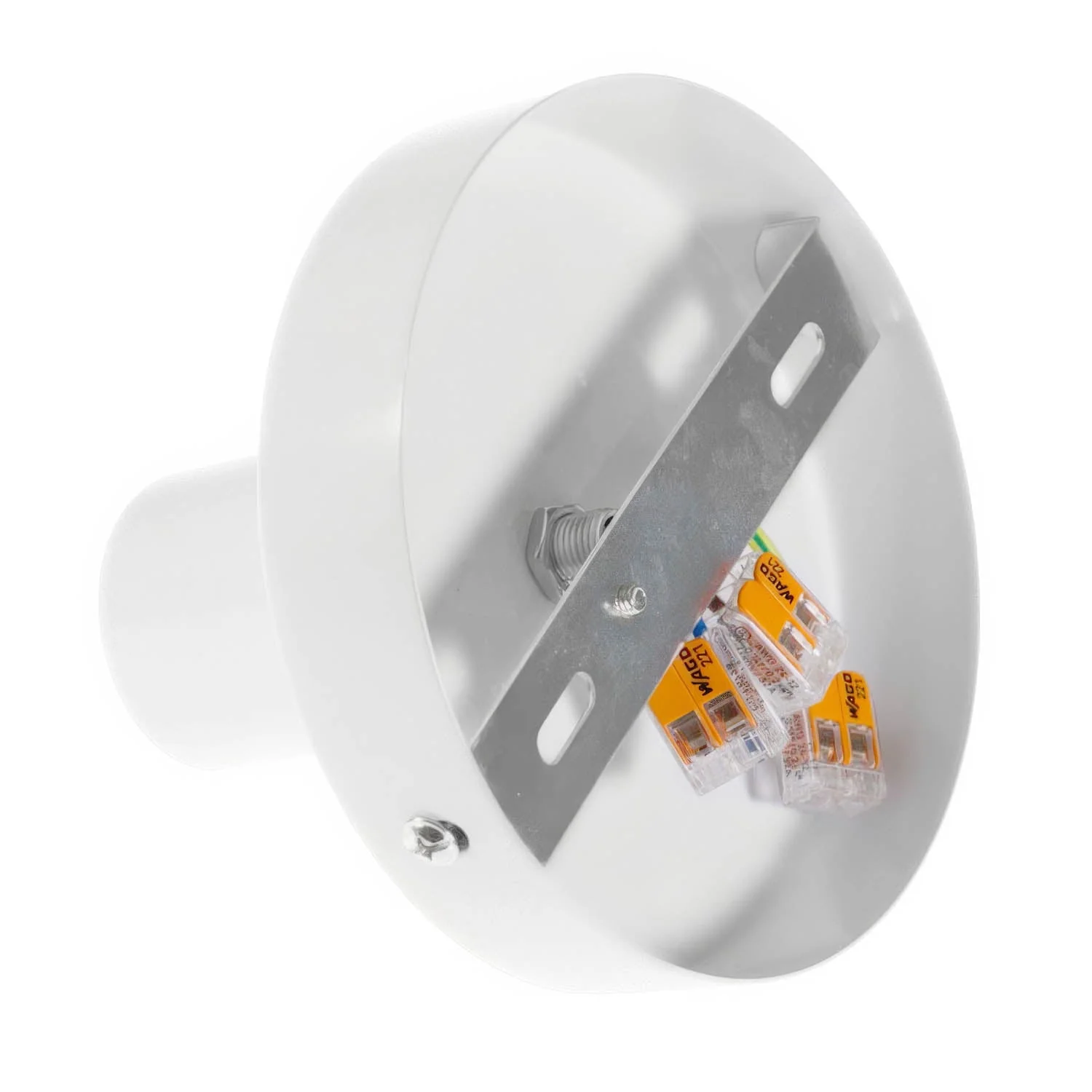 Fermaluce Metal, the metal wall or ceiling light point - Matt white - Image 2