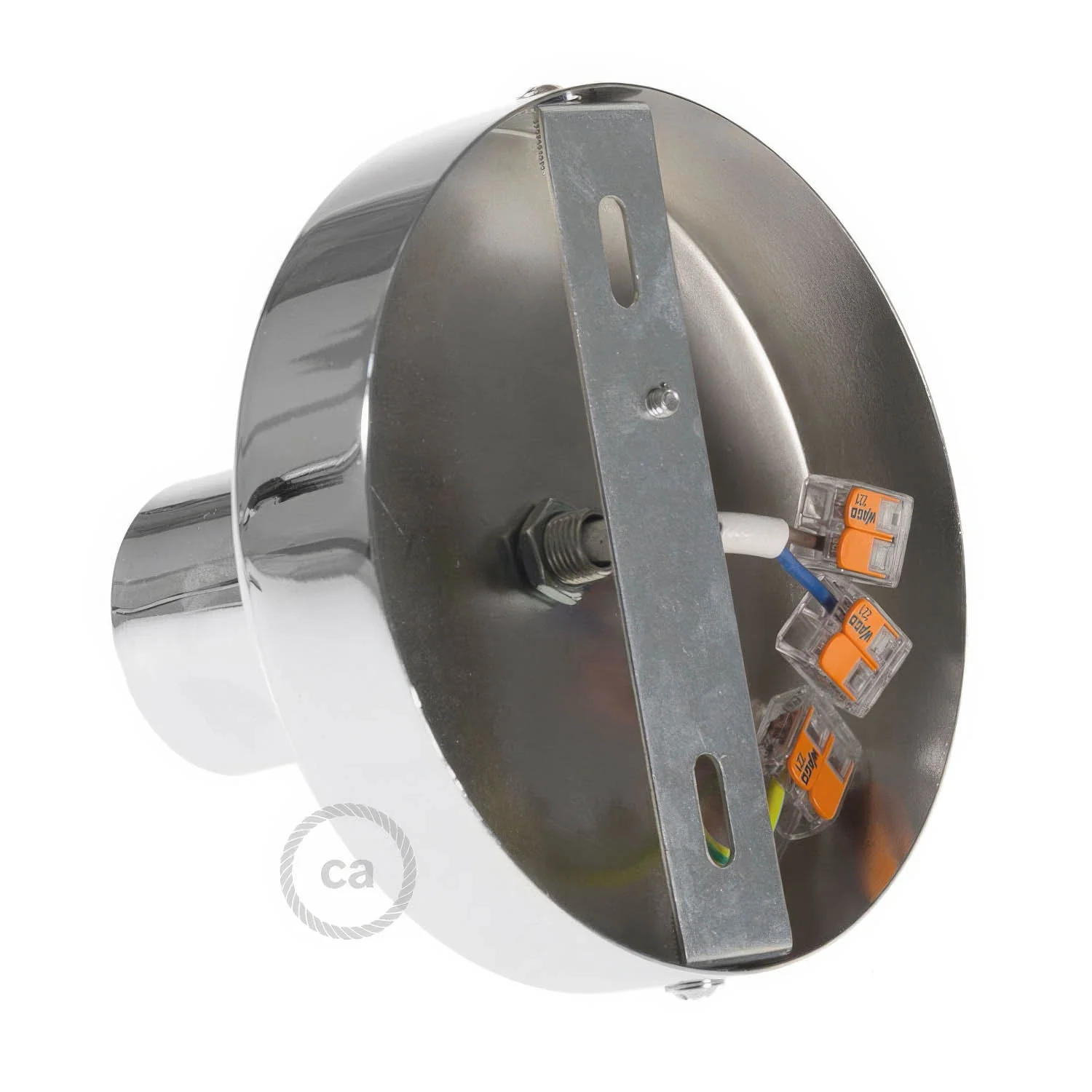 Fermaluce Metal, wall or ceiling flush light - Chrome - Image 3
