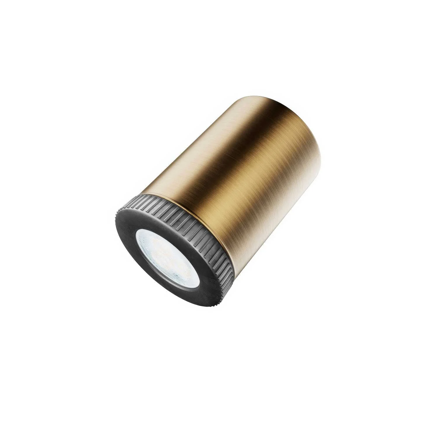 Fermaluce Mini Spotlight GU1d0, adjustable wall or ceiling lamp with joint - Satin bronze - Image 3