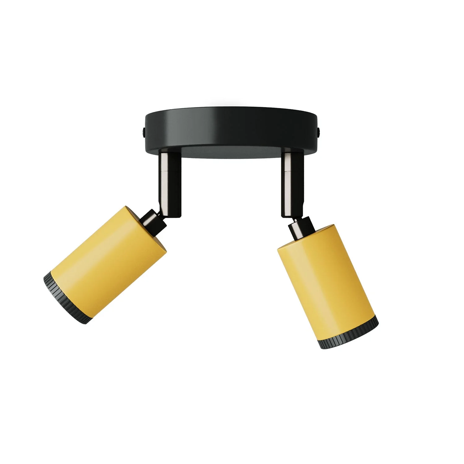 Fermaluce with 2 adjustable Mini Spotlights GU1d0 - Mustard