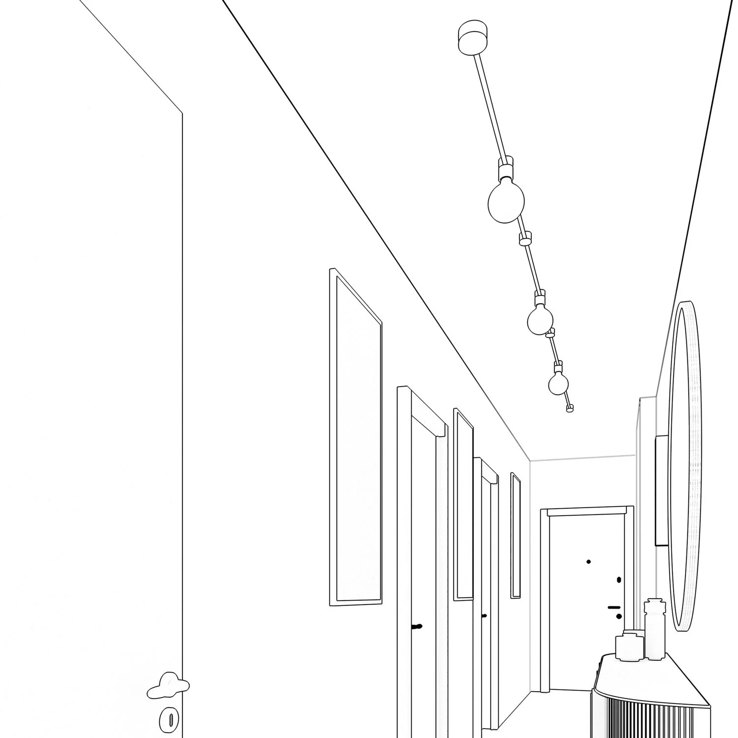 Filé Linear System Kit - with 5 m CM17 cable for string light and 7 wooden components for interiors - Image 4