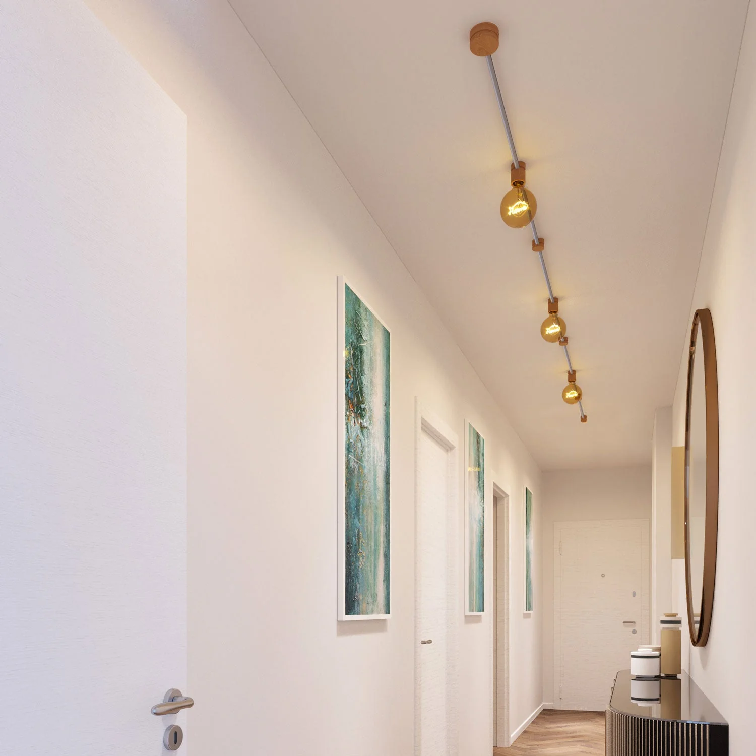 Filé Linear Kit System – with 5 m CM02 cable for string light and 7 wooden components for interiors - Image 2