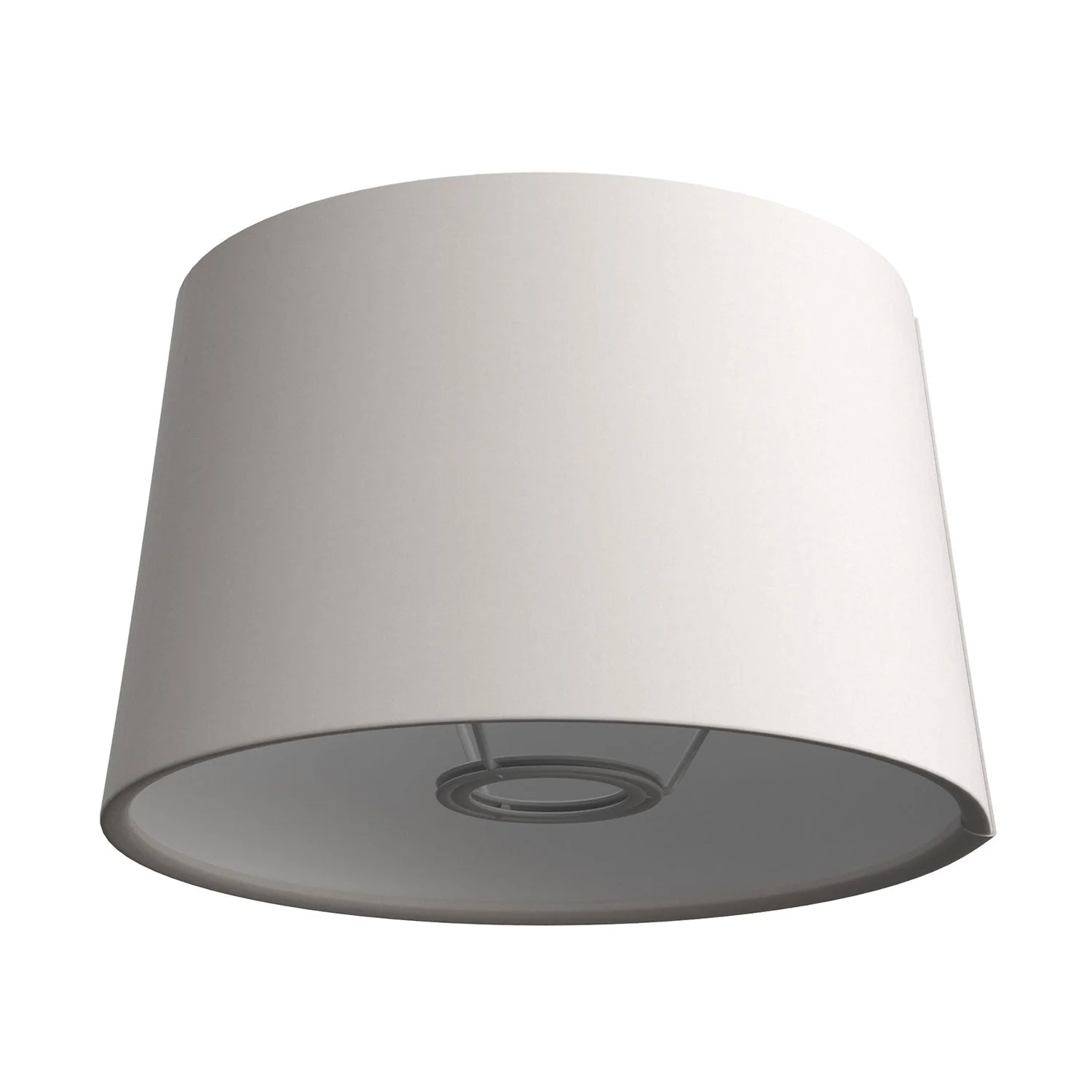 MAG-Y floor lamp with round metal base, Athena lampshade and UK plug – Matt white - Image 4