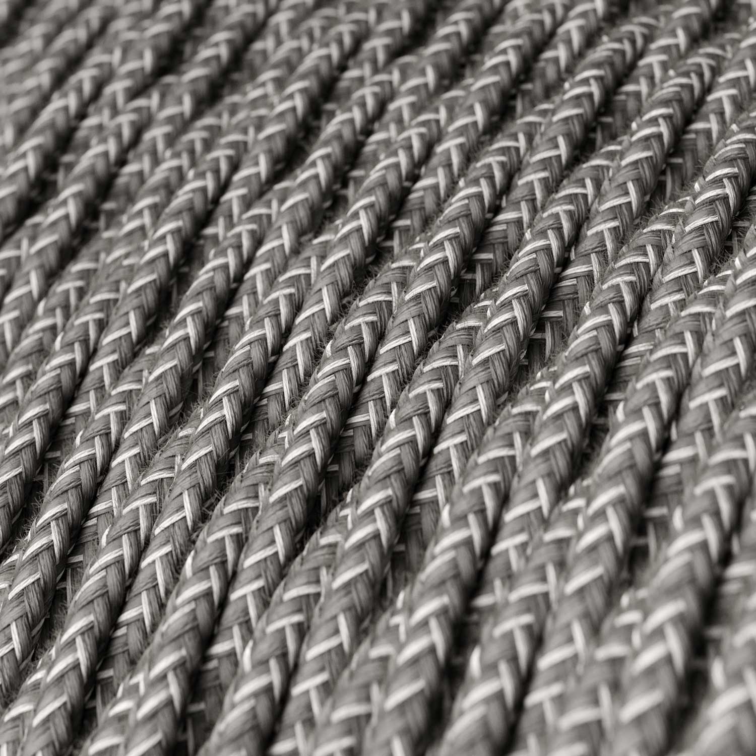 Gray Linen covered twisted electric cable - TN02 - Image 2