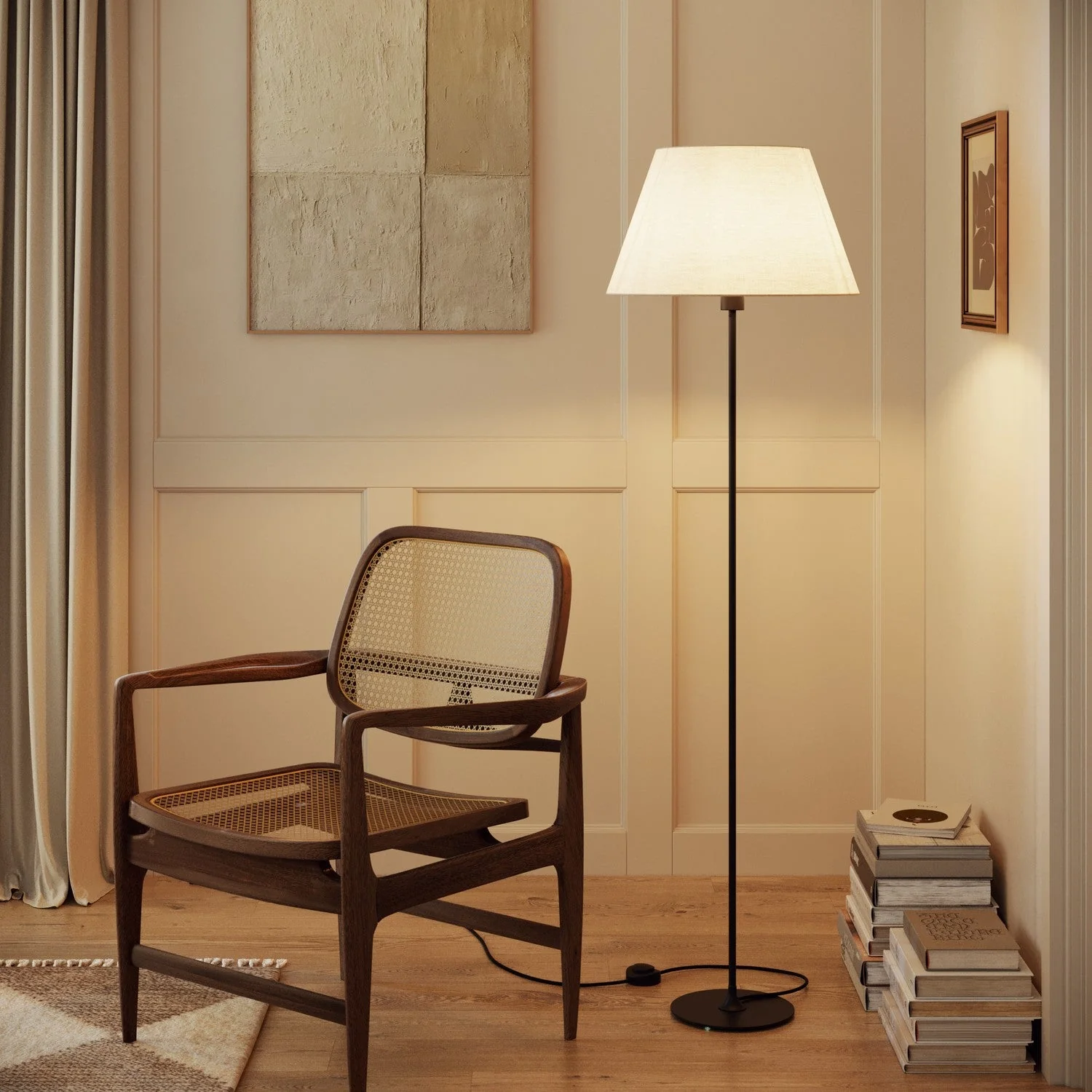 Impero L Lampshade for table lamp or wall sconce with E27 fitting - Made in Italy - Arenal Sand - Image 2