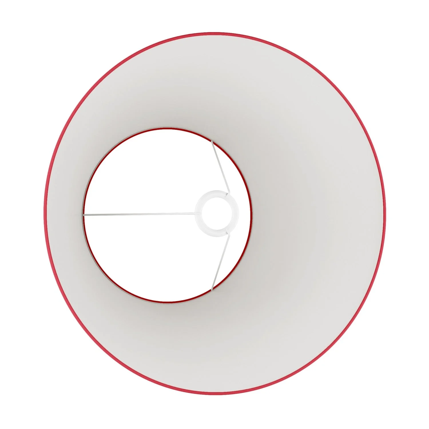Impero L Lampshade for table lamp or wall sconce with E27 fitting - Made in Italy - Red Fabric - Image 3