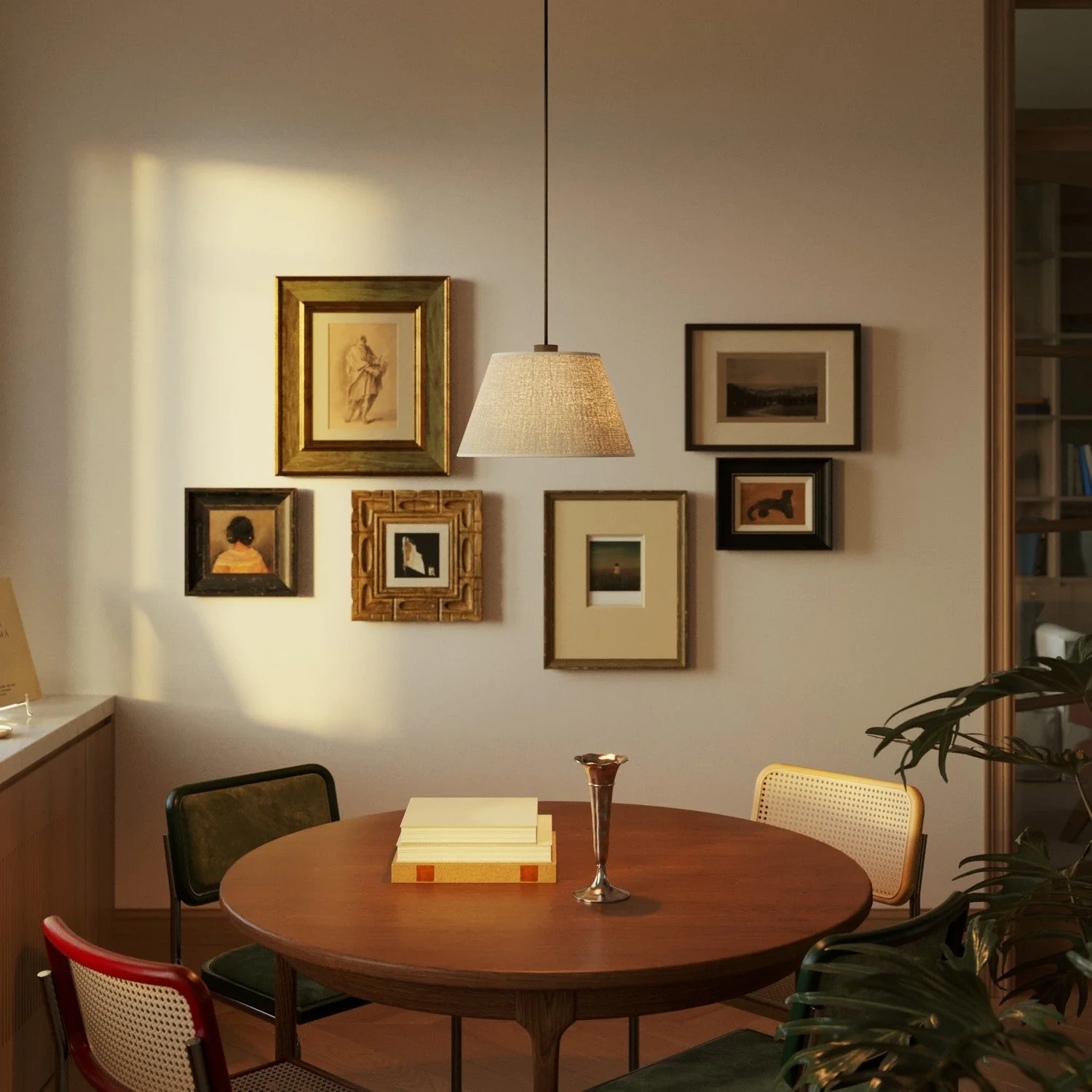 Empire Lampshade M for pendant with E27 fitting - Made in Italy - Light Jute - Image 2