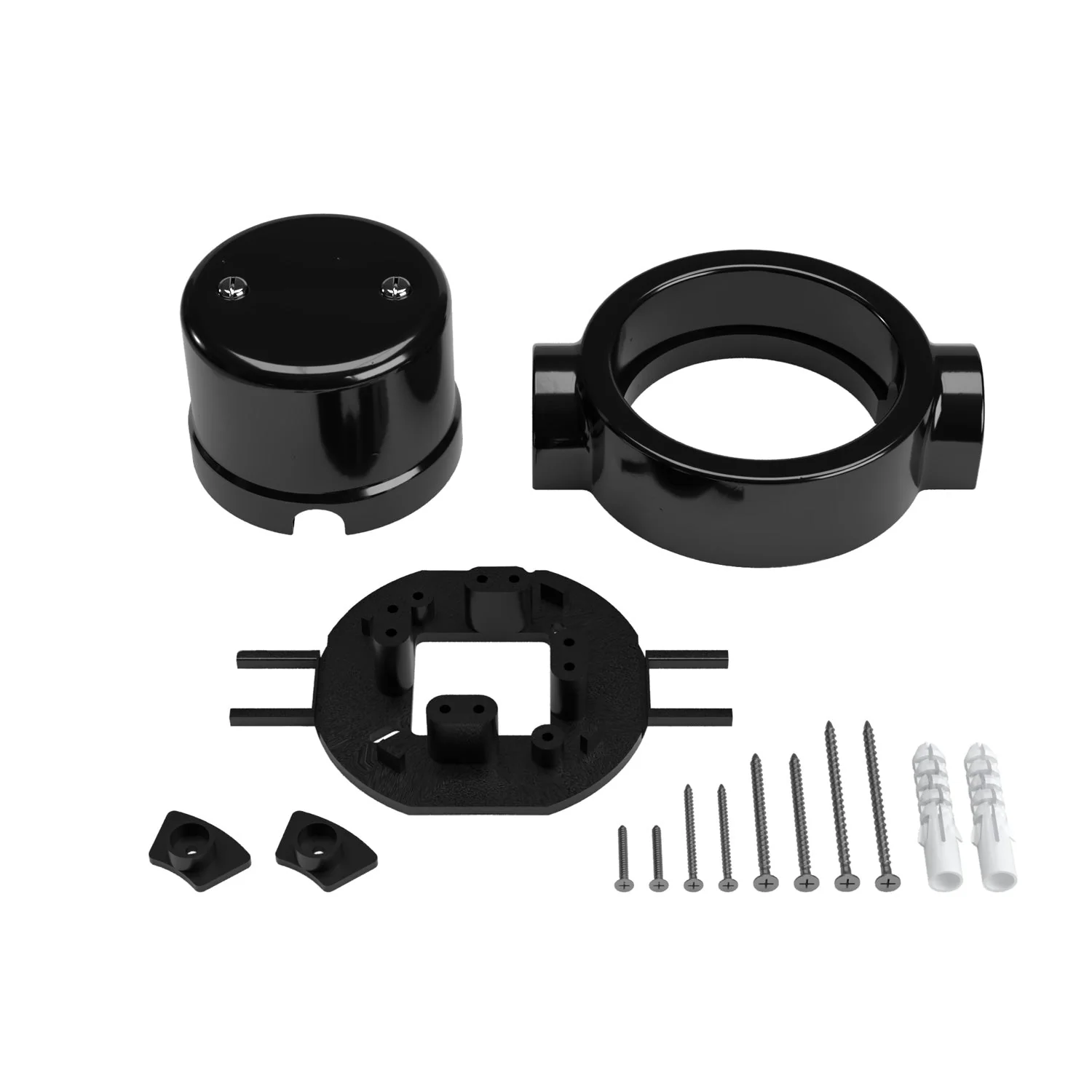 Junction box kit and base for Creative-Tubes in porcelain - Black - Image 17