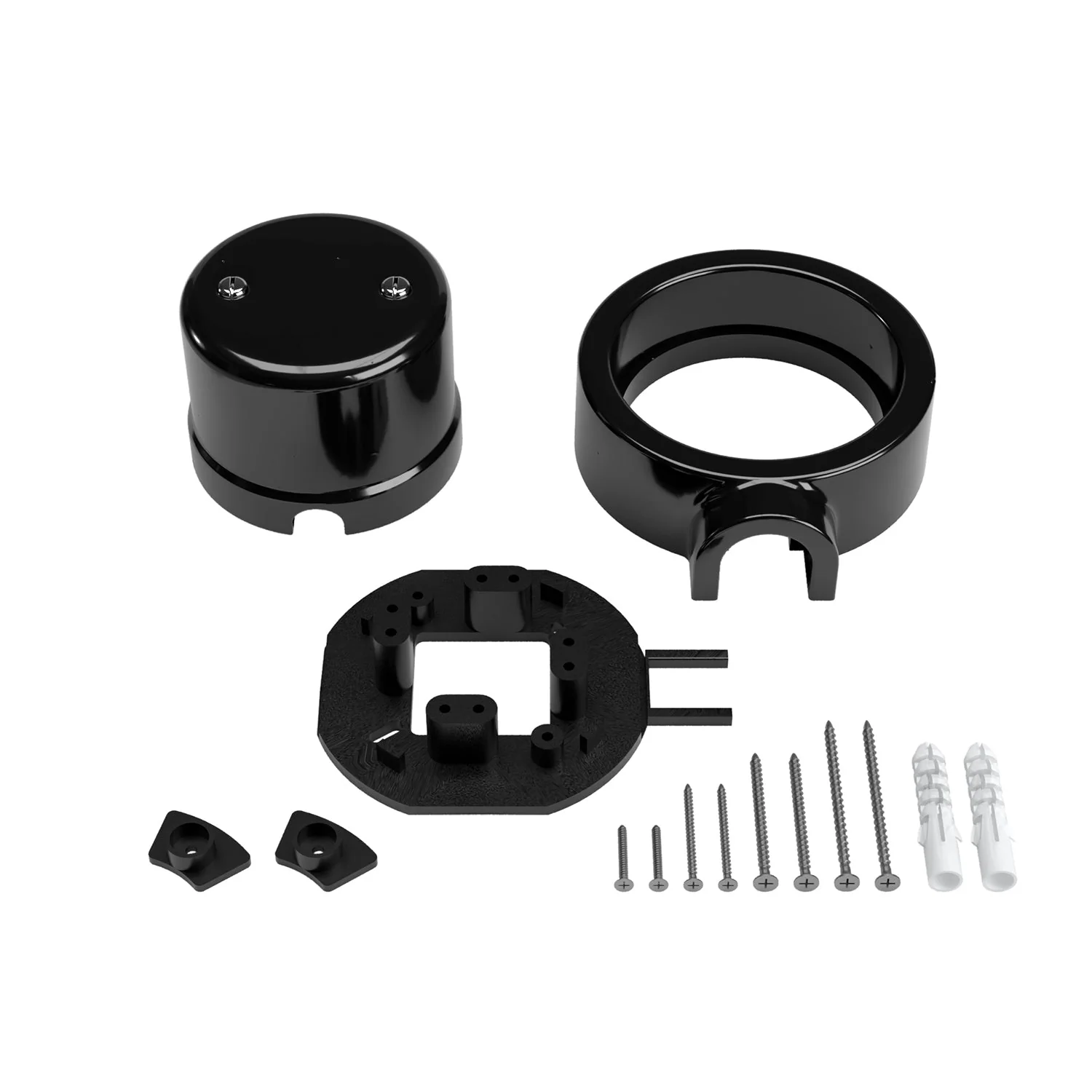 Junction box kit and base for Creative-Tubes in porcelain - Black - Image 3