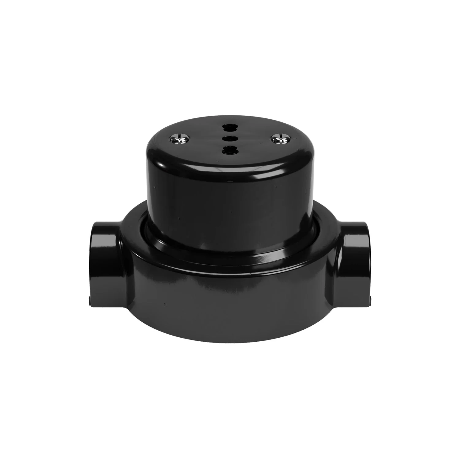 Italian bipasso 10/16A wall socket kit and base for Creative-Tubes in porcelain - Black - Image 15