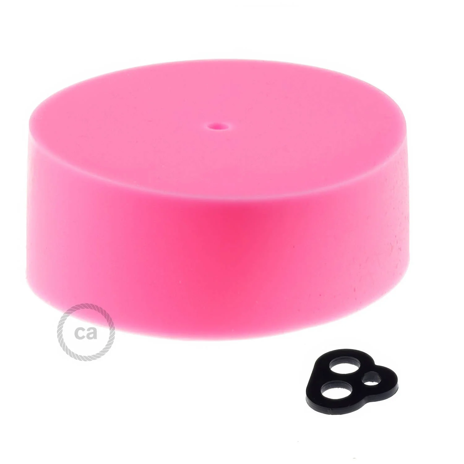 Cylindrical ceiling rose kit in silicone - Pink - Image 3