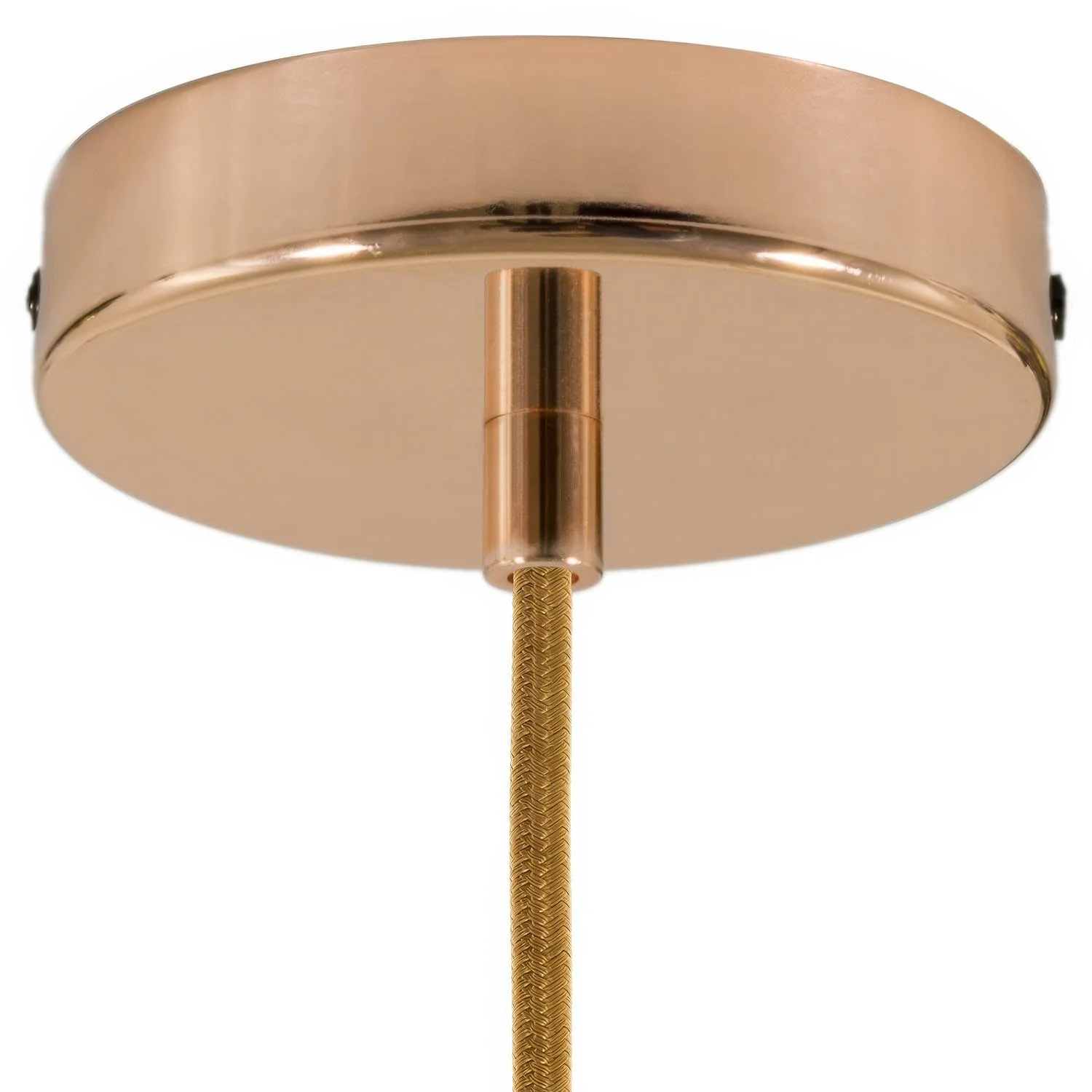 Cylindrical metal ceiling rose kit - Copper - Image 6