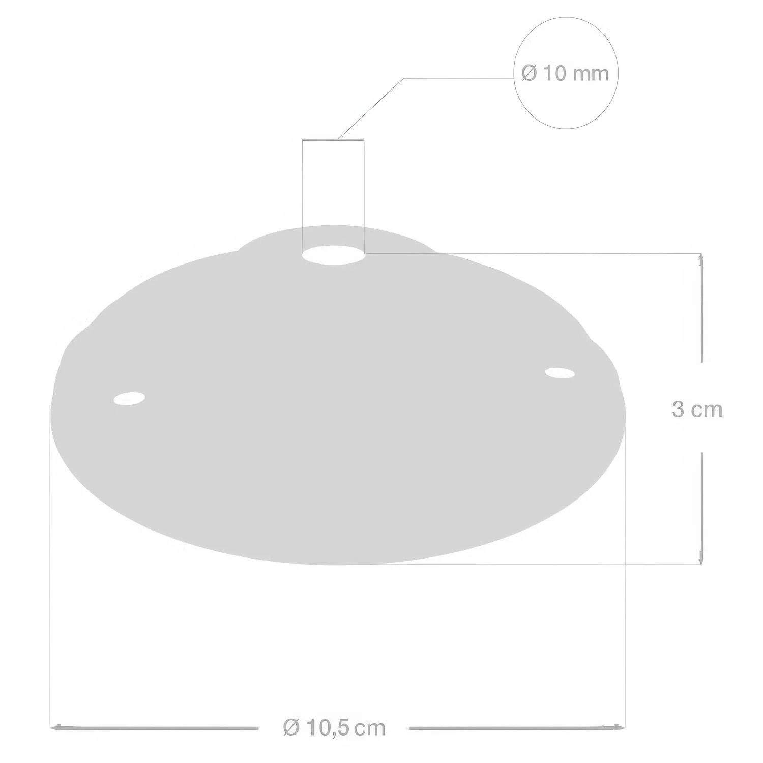 Porcelain ceiling rose kit - Blue - Image 5