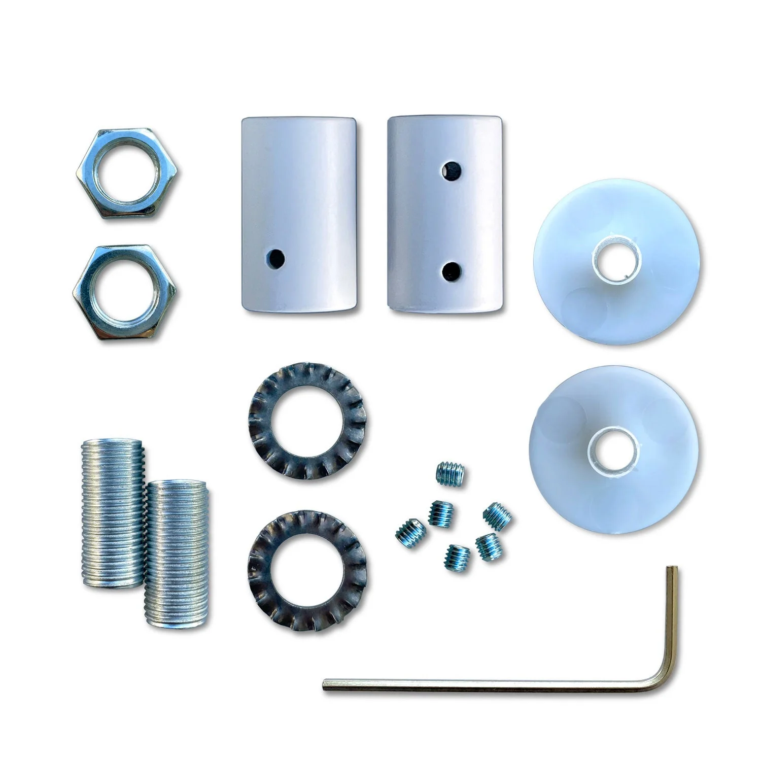 Creative Flex kit, flexible tube covered in RM76 Sugar Paper Blue fabric with metal terminals - Image 4