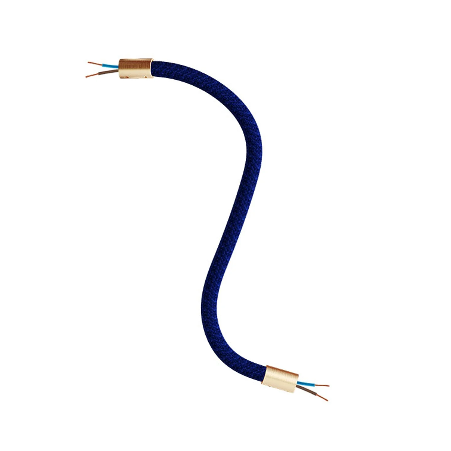 Creative Kit Flex flexible extension tube covered in RM20 dark blue fabric with metal terminals - Image 33