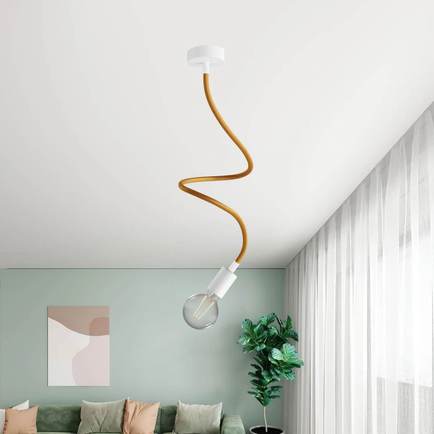 Creative Flex extension kit with RM73 Bronze fabric-covered flexible tube and metal fittings - Image 10