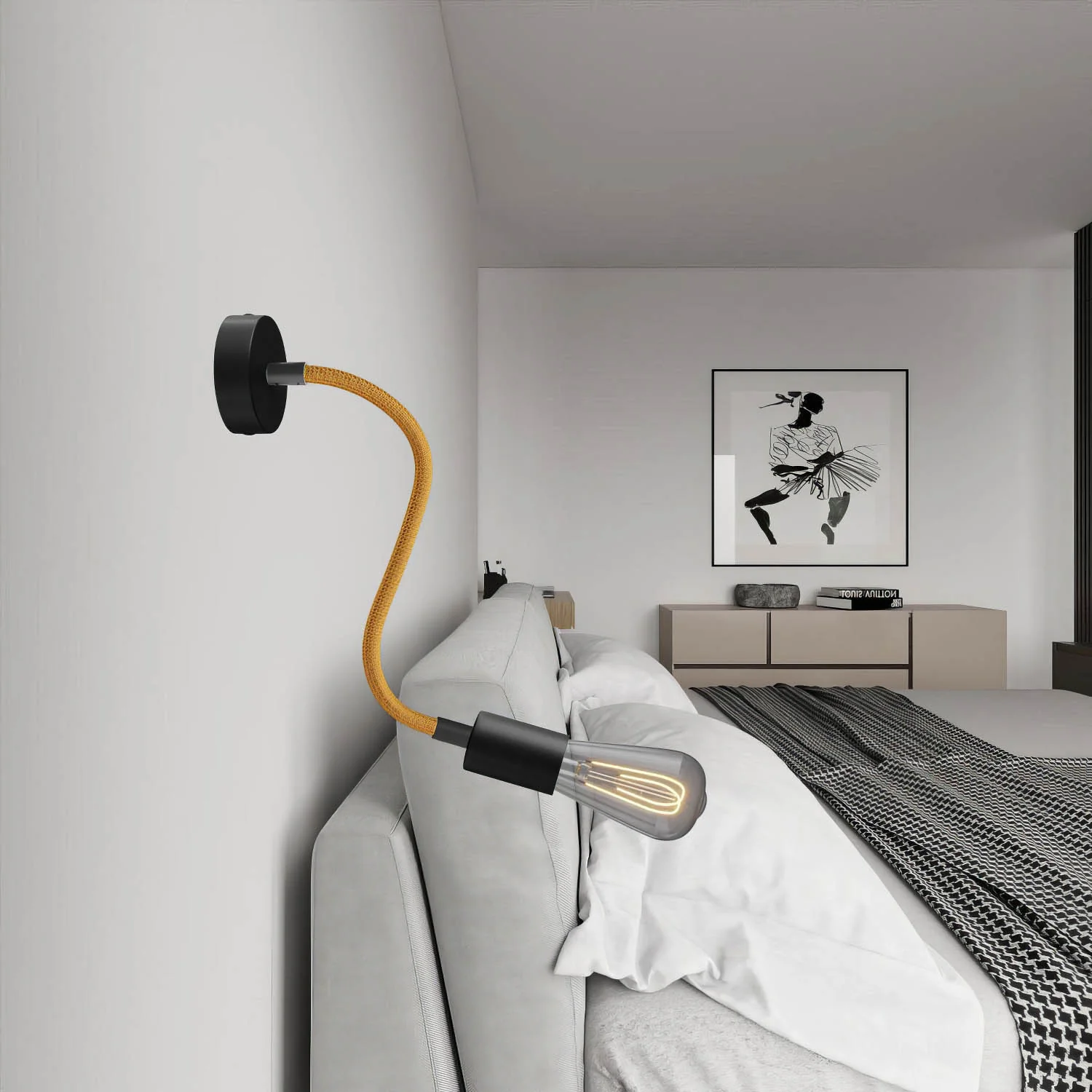 Creative Flex extension kit with RM73 Bronze fabric-covered flexible tube and metal fittings - Image 13