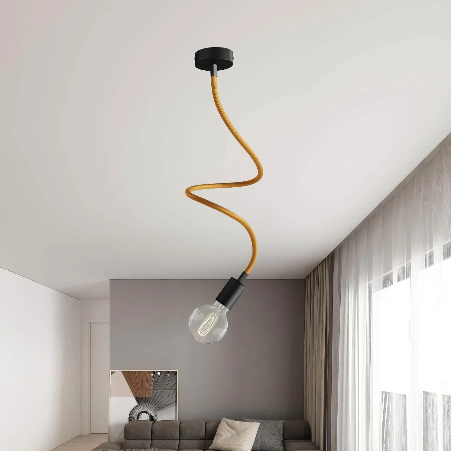 Creative Flex extension kit with RM73 Bronze fabric-covered flexible tube and metal fittings - Image 18