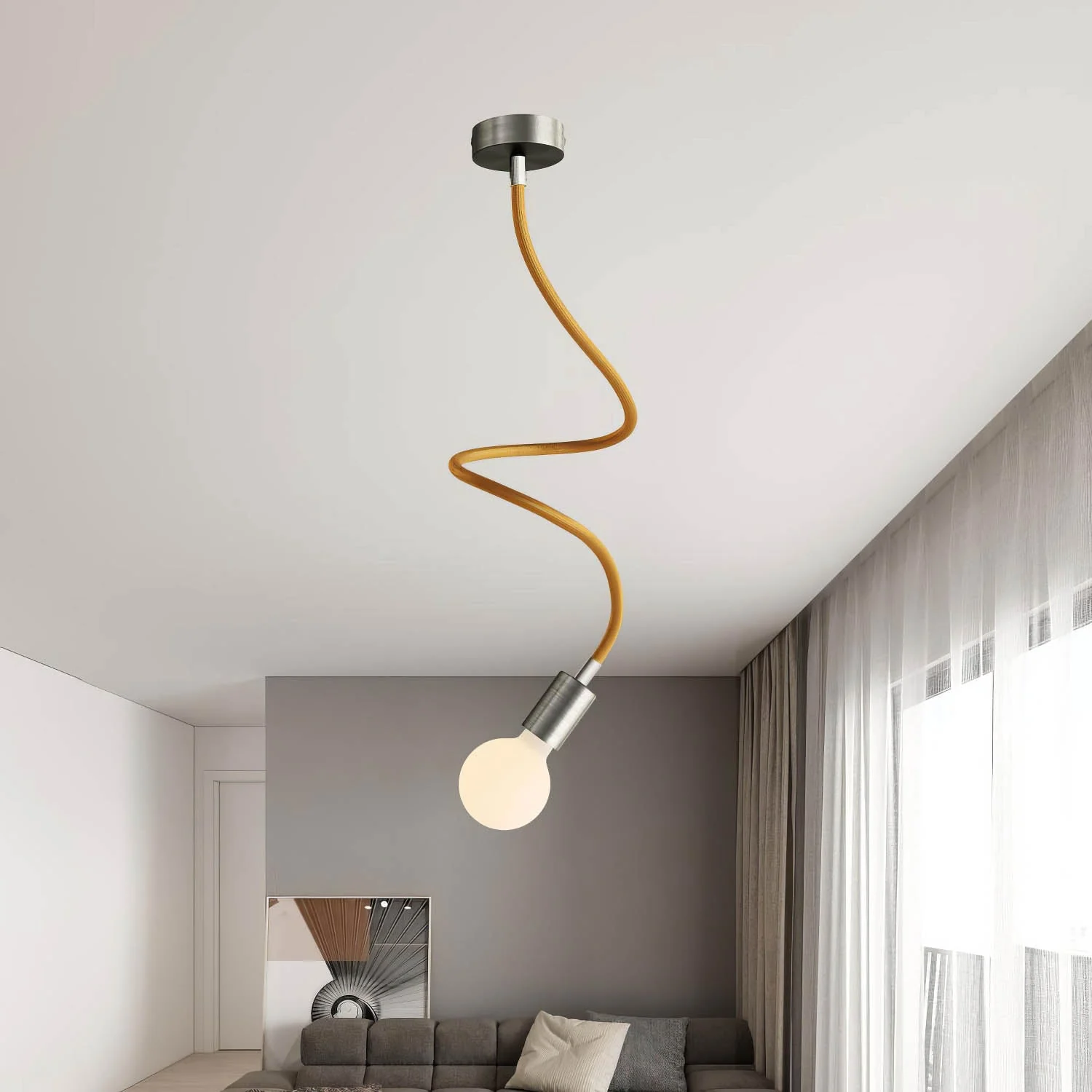 Creative Flex extension kit with RM73 Bronze fabric-covered flexible tube and metal fittings - Image 25