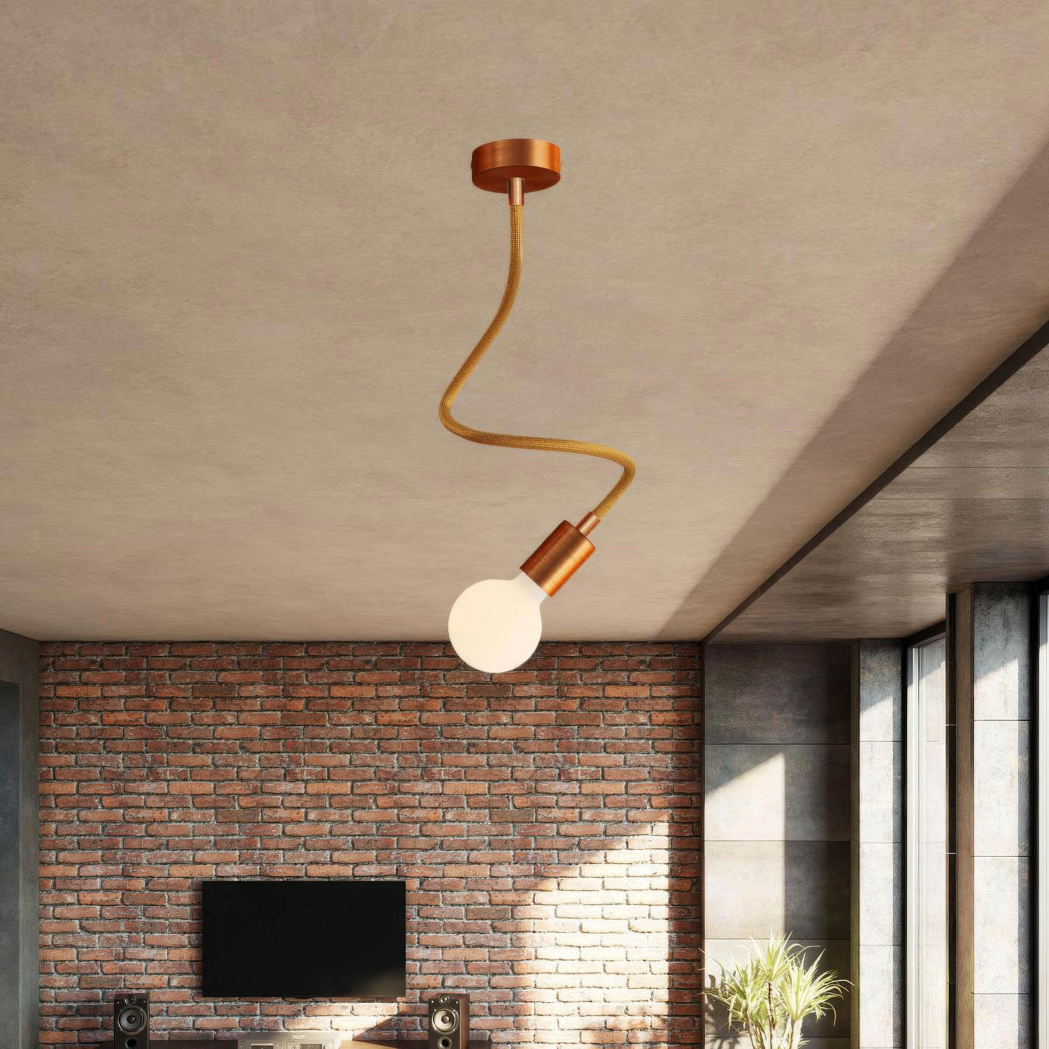 Creative Flex extension kit with RM73 Bronze fabric-covered flexible tube and metal fittings - Image 30