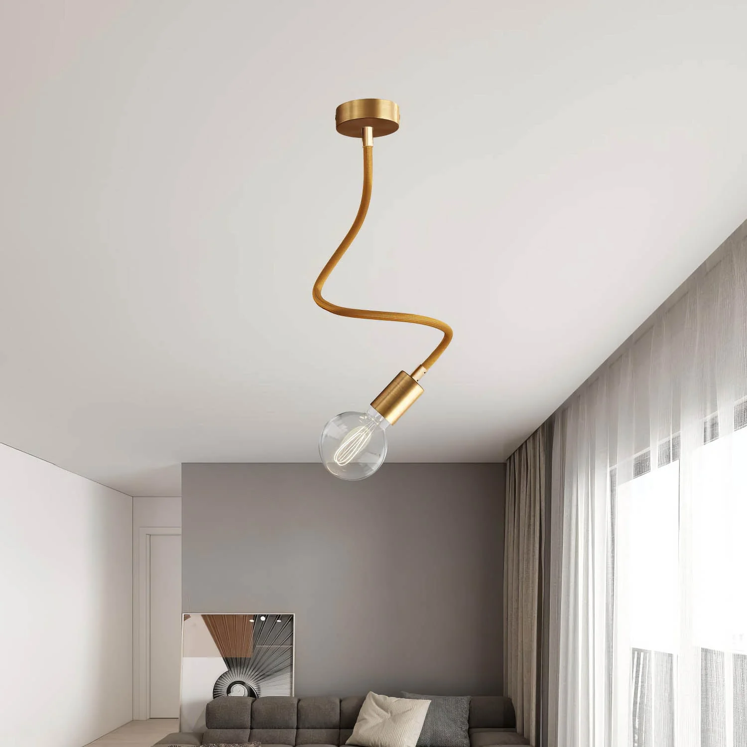 Creative Flex extension kit with RM73 Bronze fabric-covered flexible tube and metal fittings - Image 37