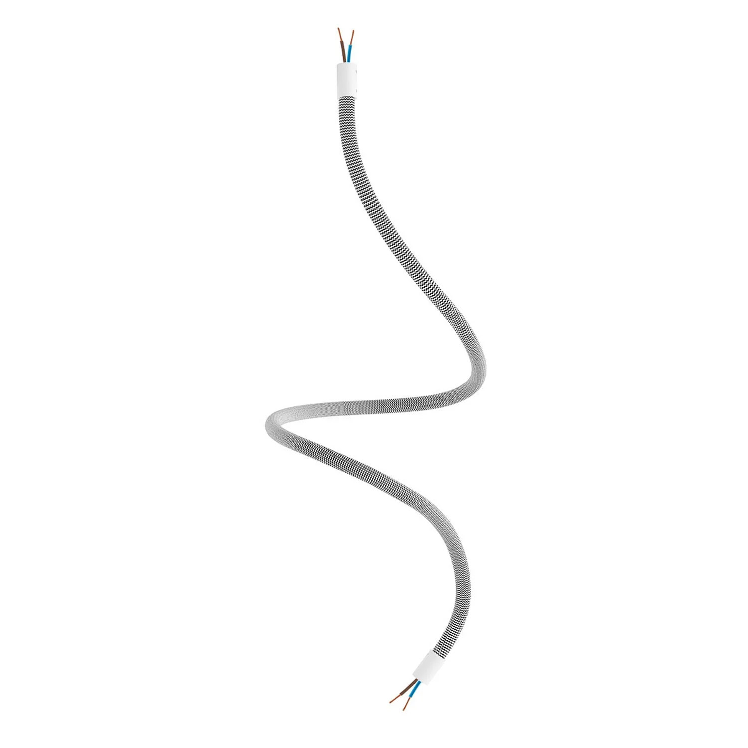 Creative Flex kit flexible extension tube covered in RZ04 Black White fabric with metal terminals - Image 9