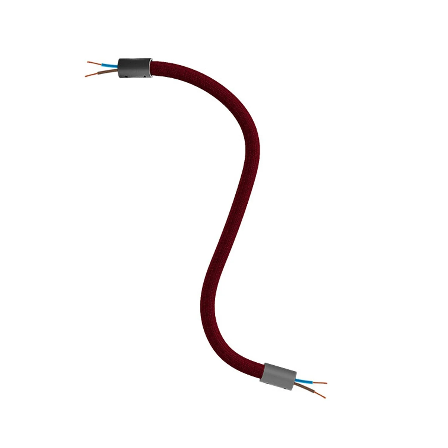 Creative Flex flexible extension tube covered in RM19 Bordeaux fabric with metal ends - Image 12