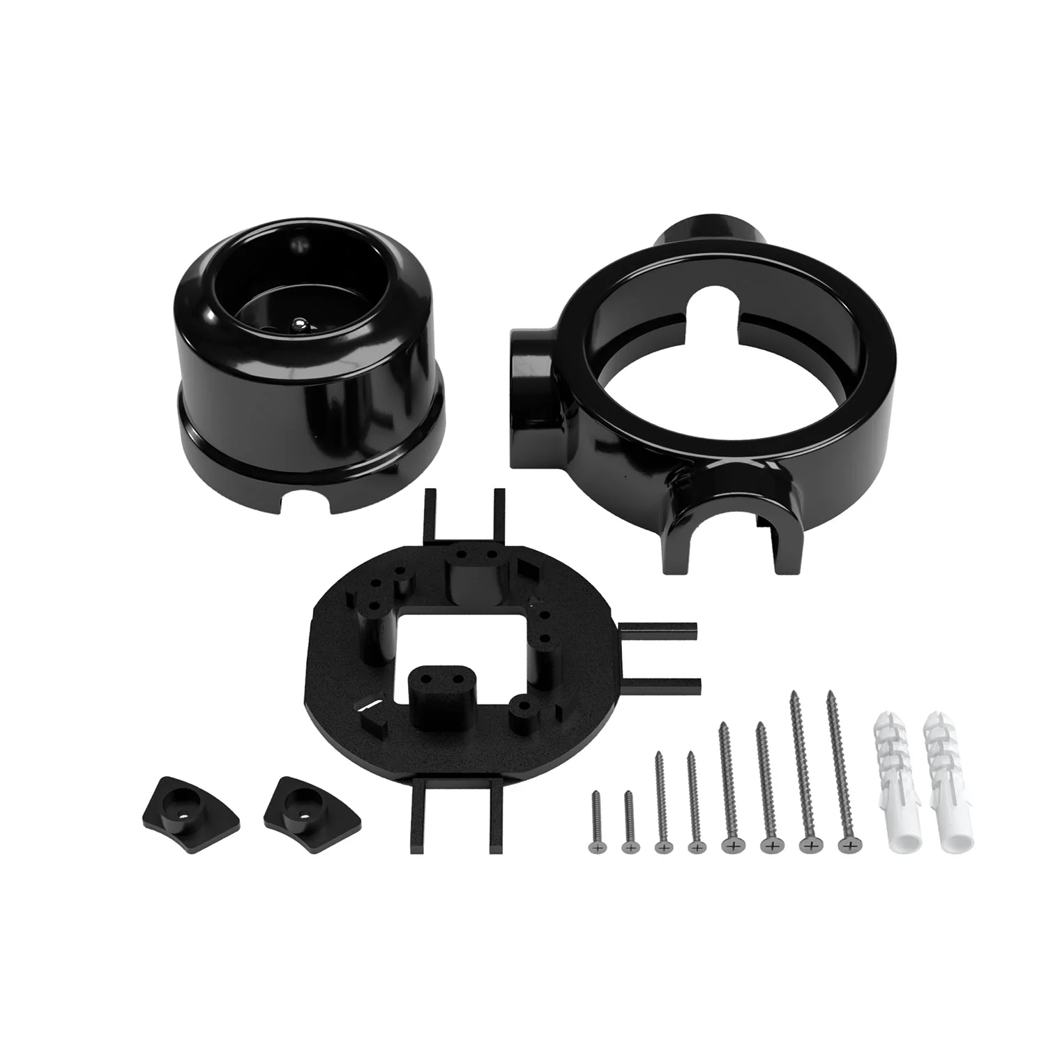 French-type wall socket kit and base for Creative-Tubes in porcelain - Black - Image 24