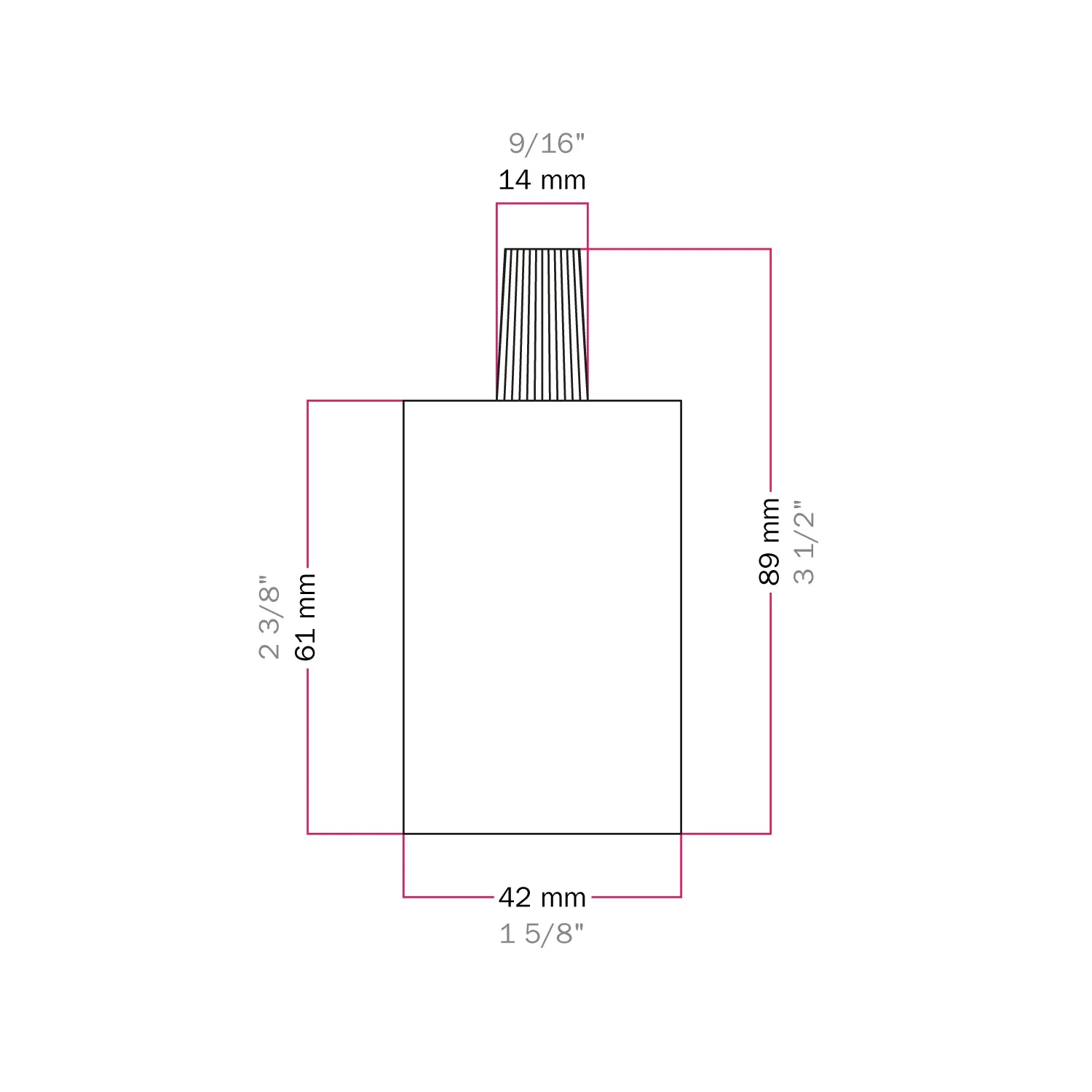Cylindrical E27 metal lamp holder kit - Black - Image 4
