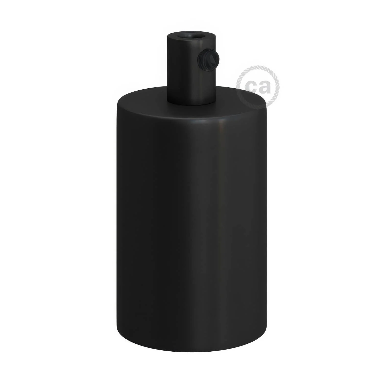 Cylindrical E27 metal lamp holder kit - Black - Image 7