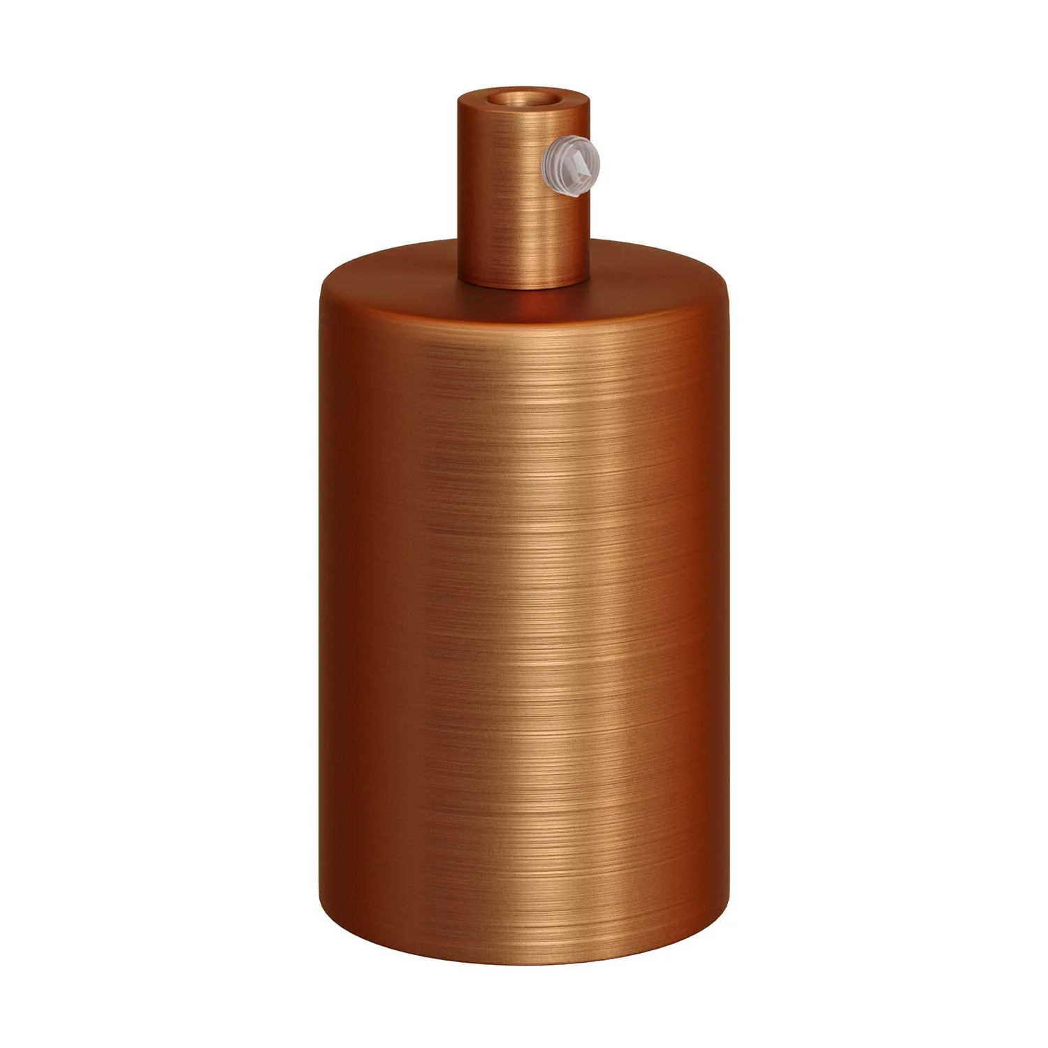 Cylindrical E27 metal lamp holder kit - Satin copper - Image 7