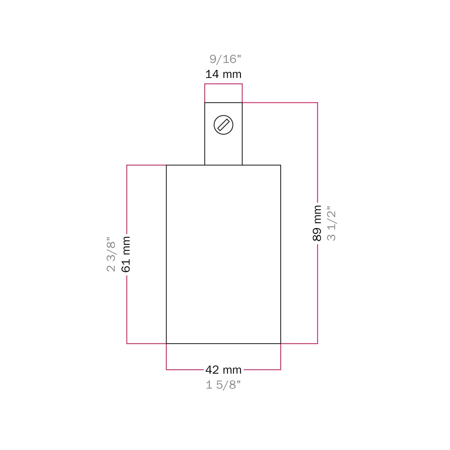 Cylindrical E27 lamp holder kit in metal - Satin titanium - Image 8