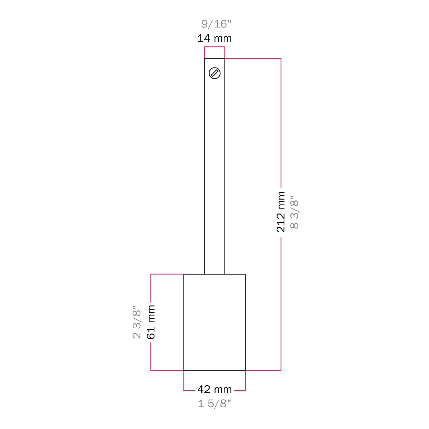 E27 cylindrical metal lamp holder kit with 15 cm cable clamp - Pearl black - Image 4