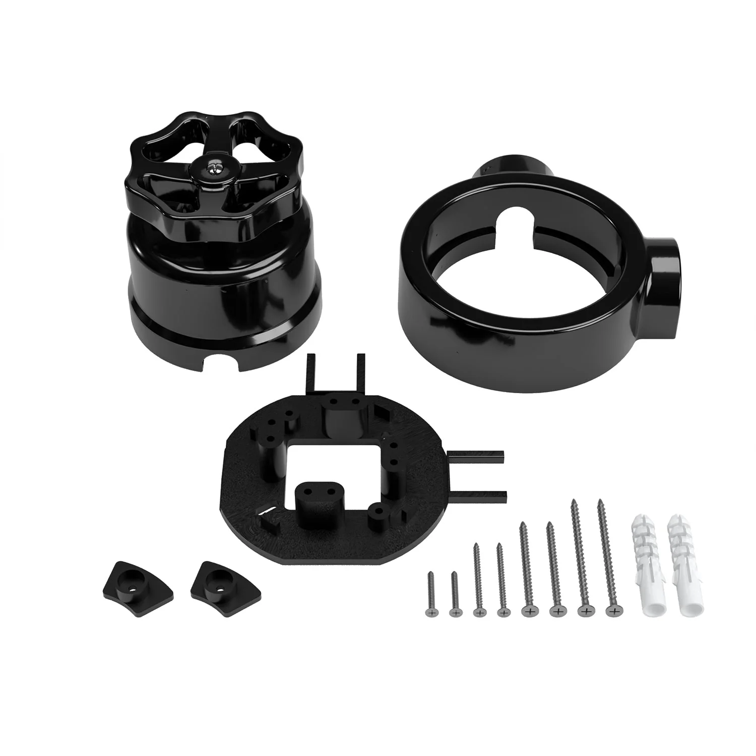 Switch/2-way switch kit with knob and base for Creative-Tubes in black porcelain - Image 36