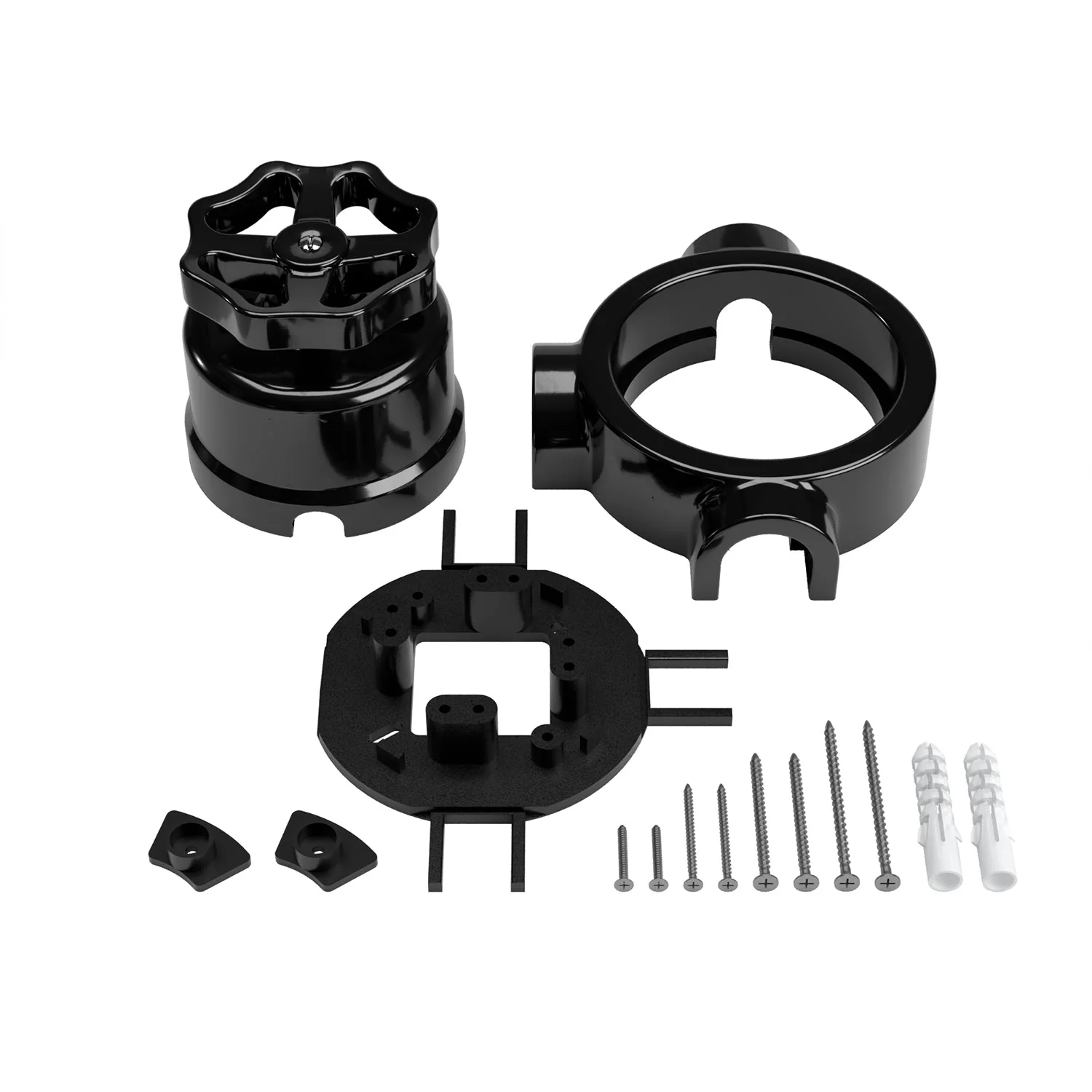 Switch/2-way switch kit with knob and base for Creative-Tubes in black porcelain - Image 46
