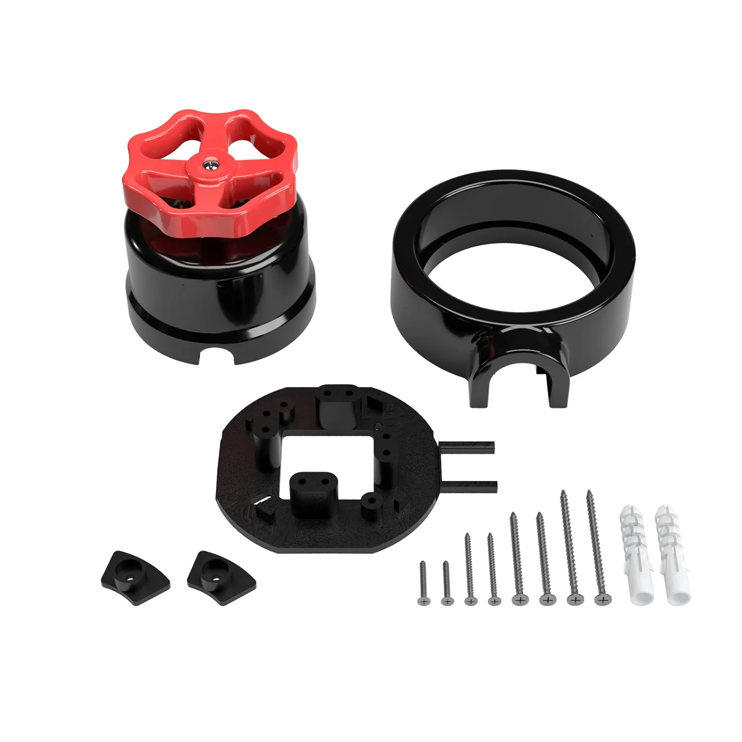 Switch/2-way switch kit with knob and base for Creative-Tubes in black porcelain - Image 51