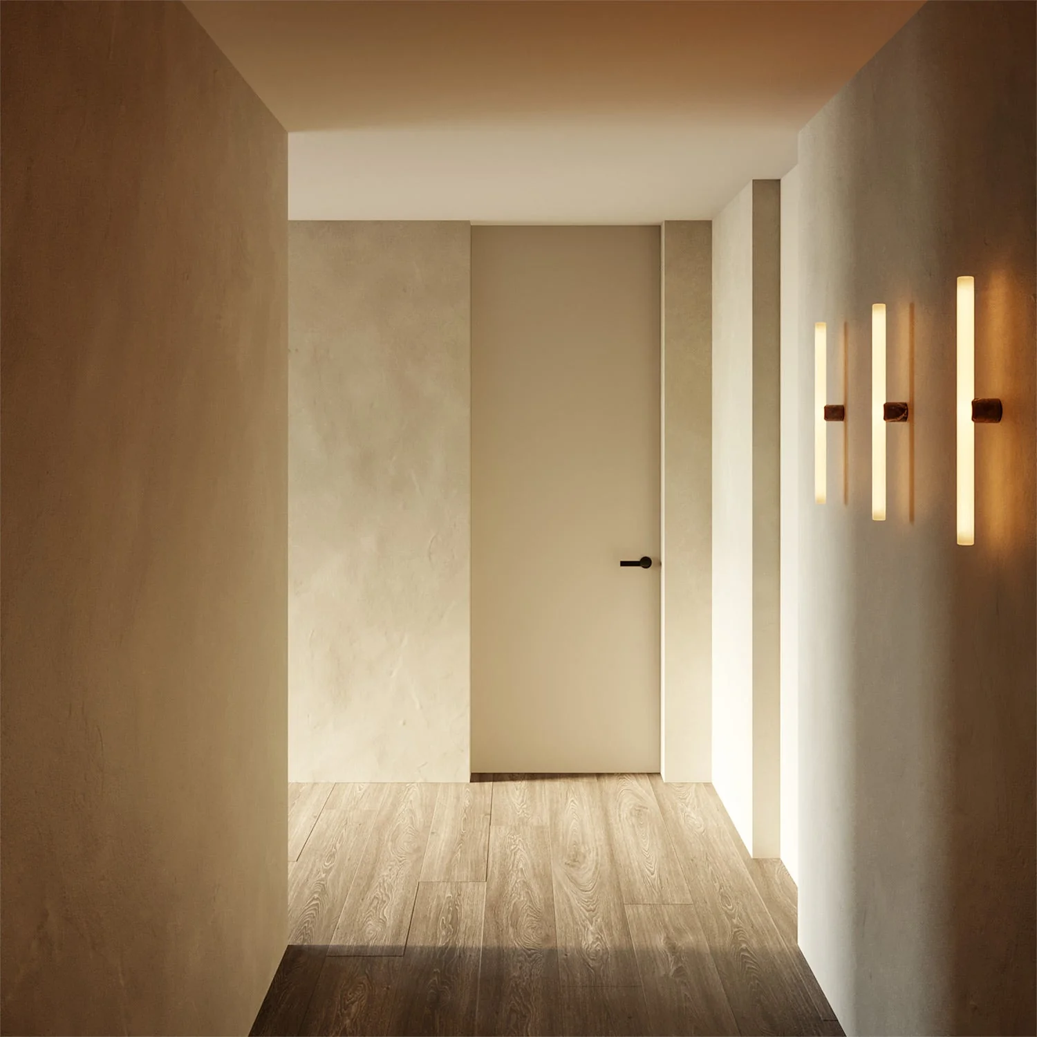 Esse14 wall or ceiling lamp for S14d LED light bulb - Waterproof IP44 - Brown marble effect - Image 3